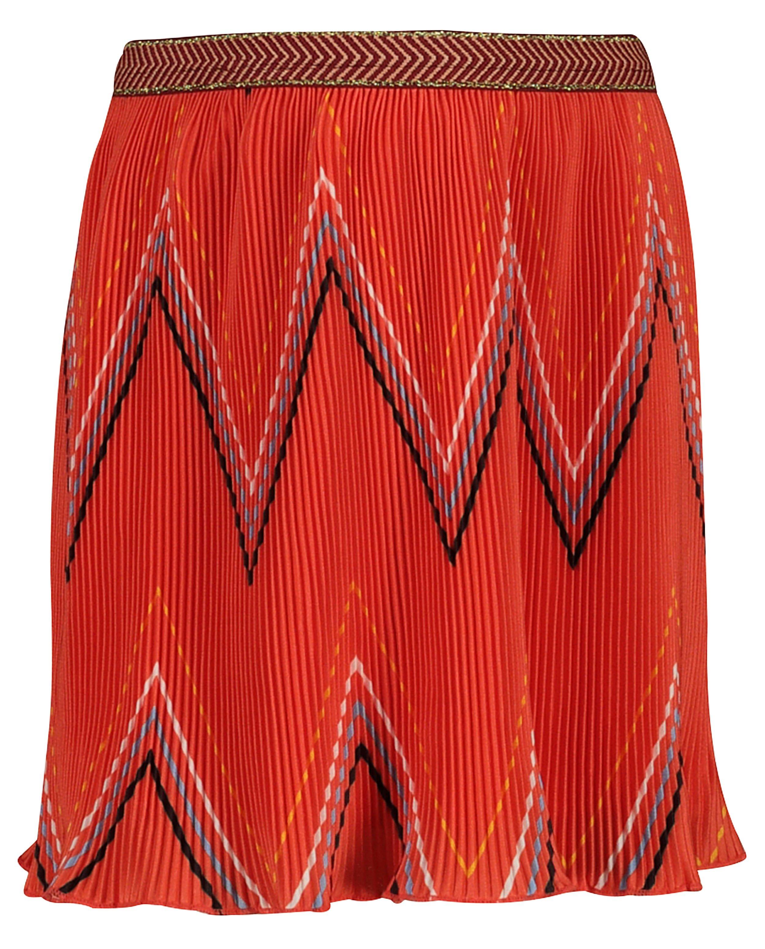 Rokken - Oranje plissérok Tumble 'n Dry