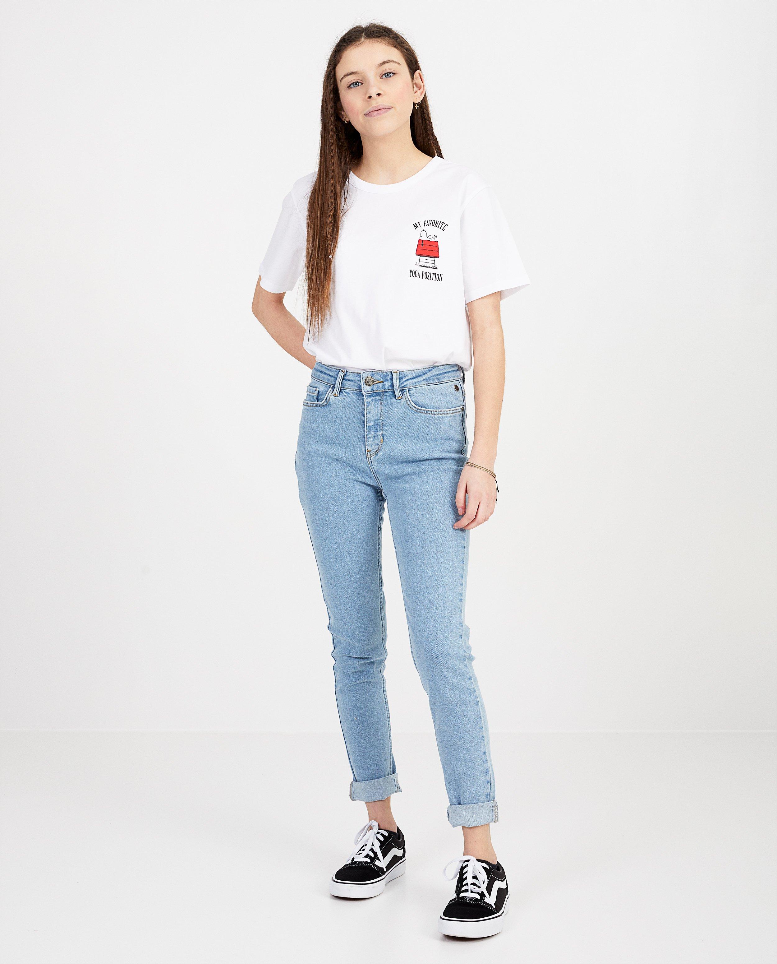 Wit T-shirt met Snoopy-print - peanuts - Groggy