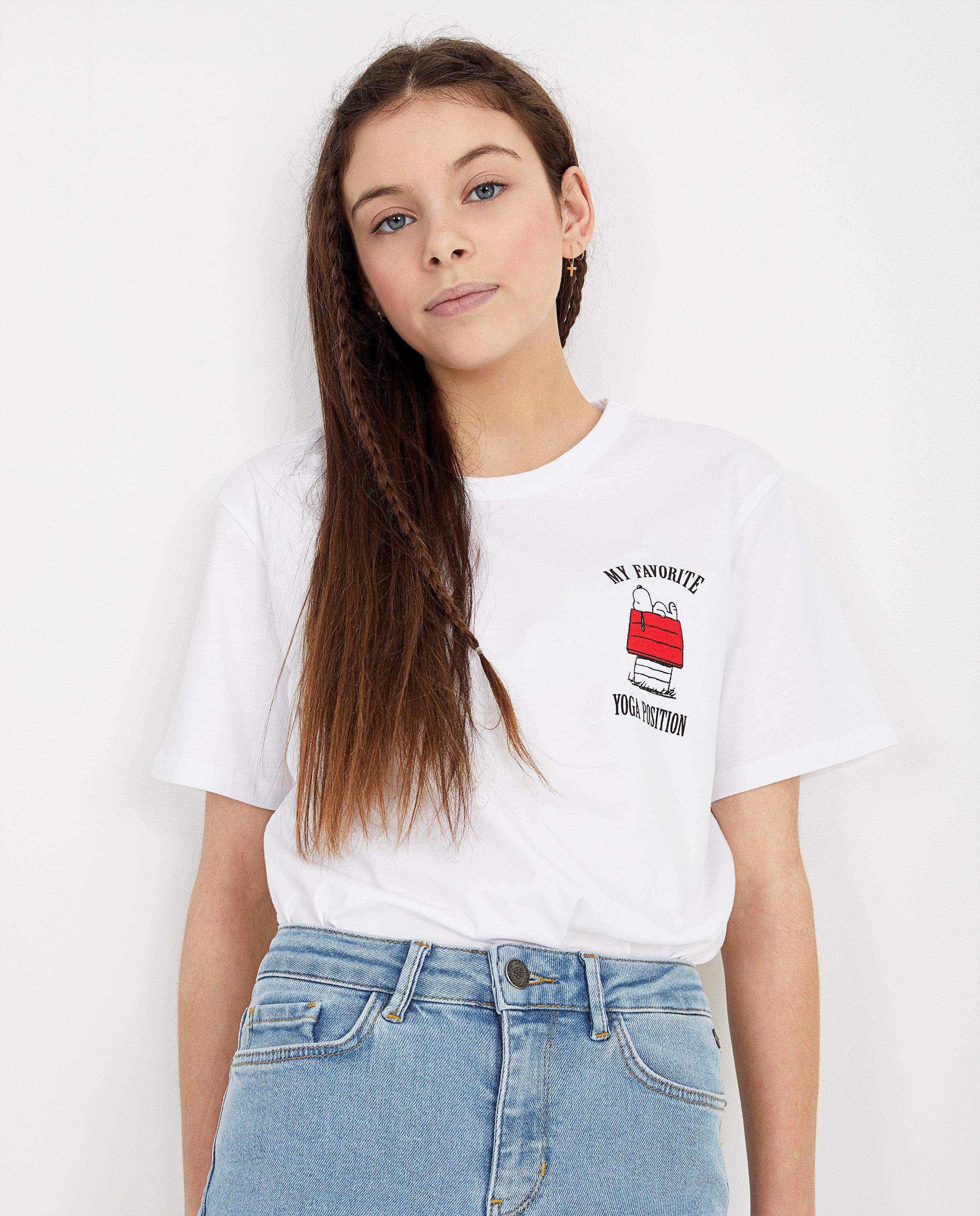 T-shirts - Wit T-shirt met Snoopy-print