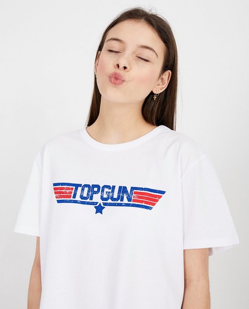 diepgaand maart innovatie Wit 'Top Gun'-shirt
