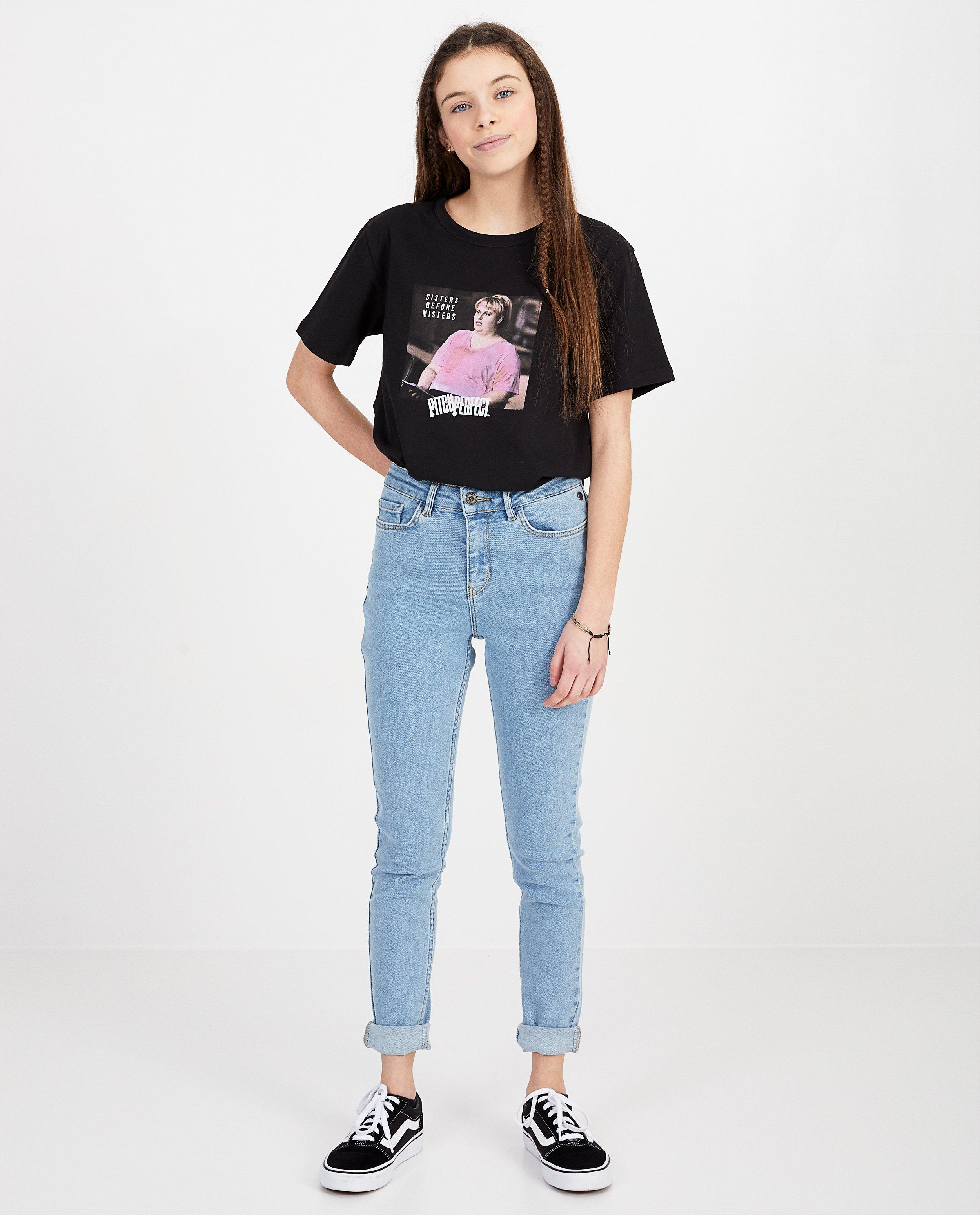 T-shirt met Pitch Perfect-print  - in zwart - Groggy
