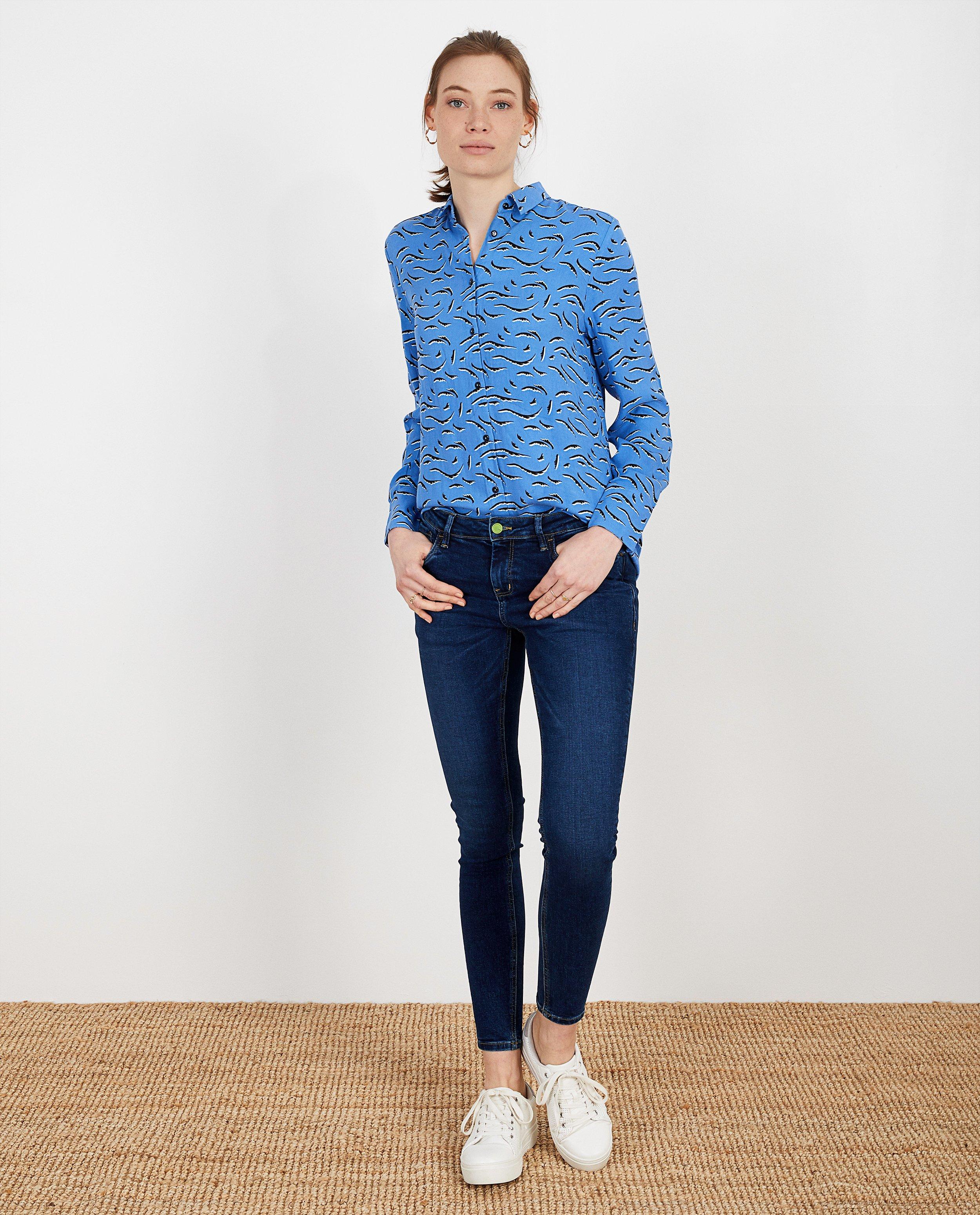 Blauwe jeans van biokatoen I AM - #agreenjourney - I AM