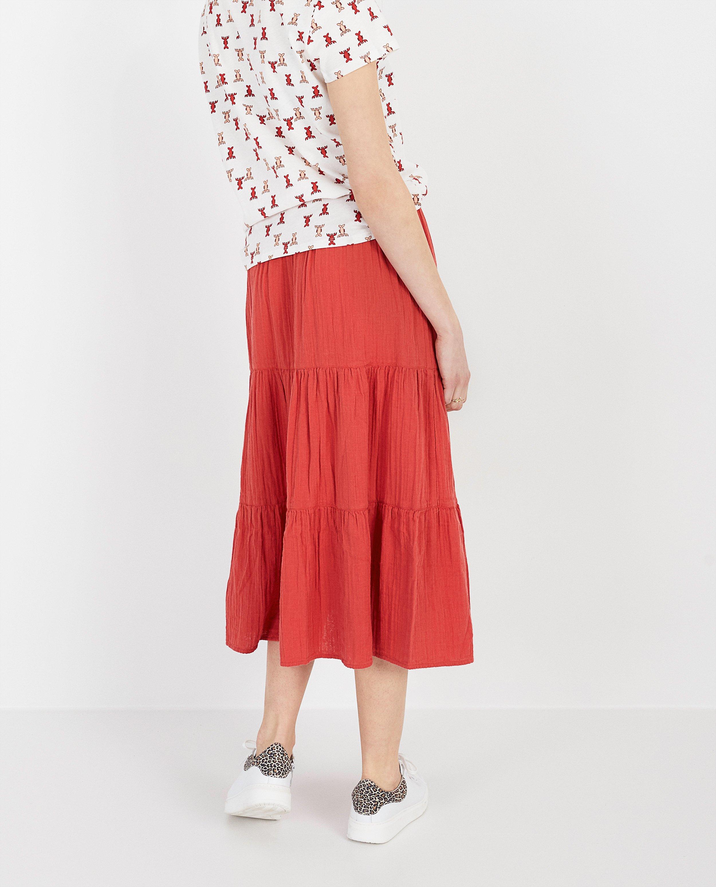 Rokken - Rode maxi-rok