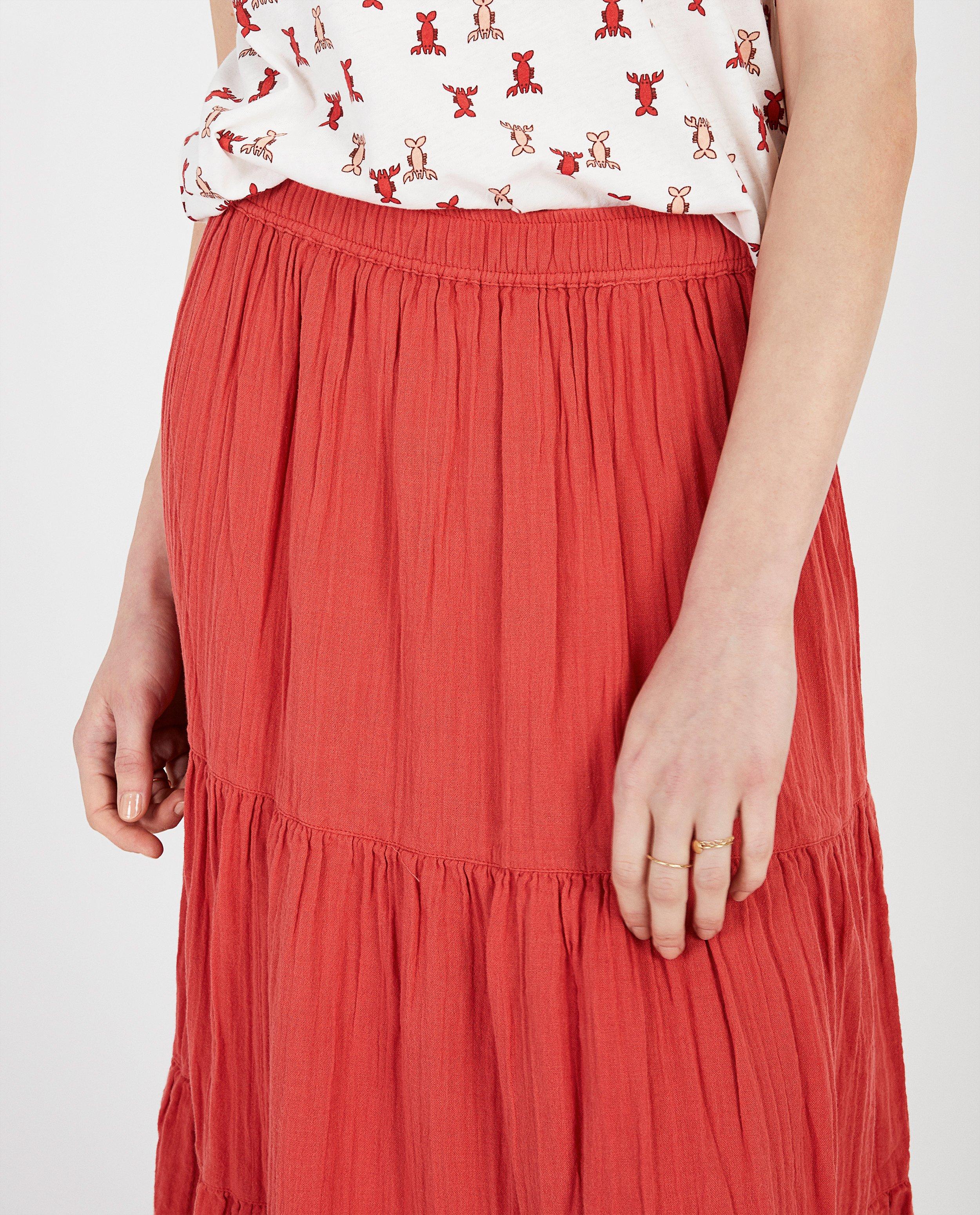 Rokken - Rode maxi-rok