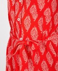 Kleedjes - Rode jurk met print Sora
