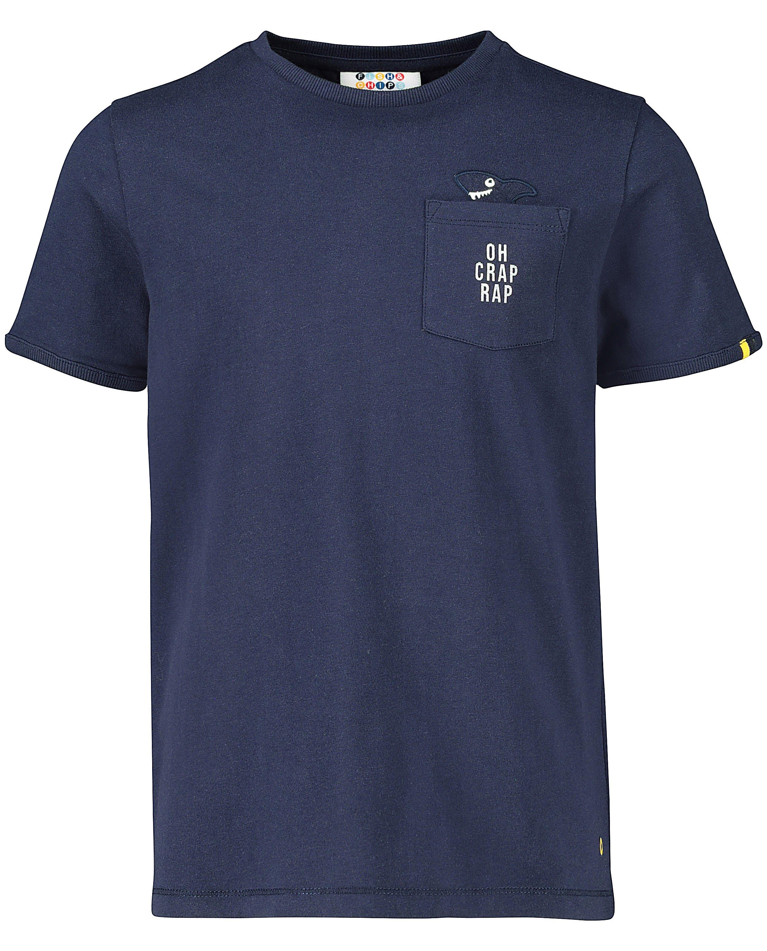 T-shirts - T-shirt bleu à inscription