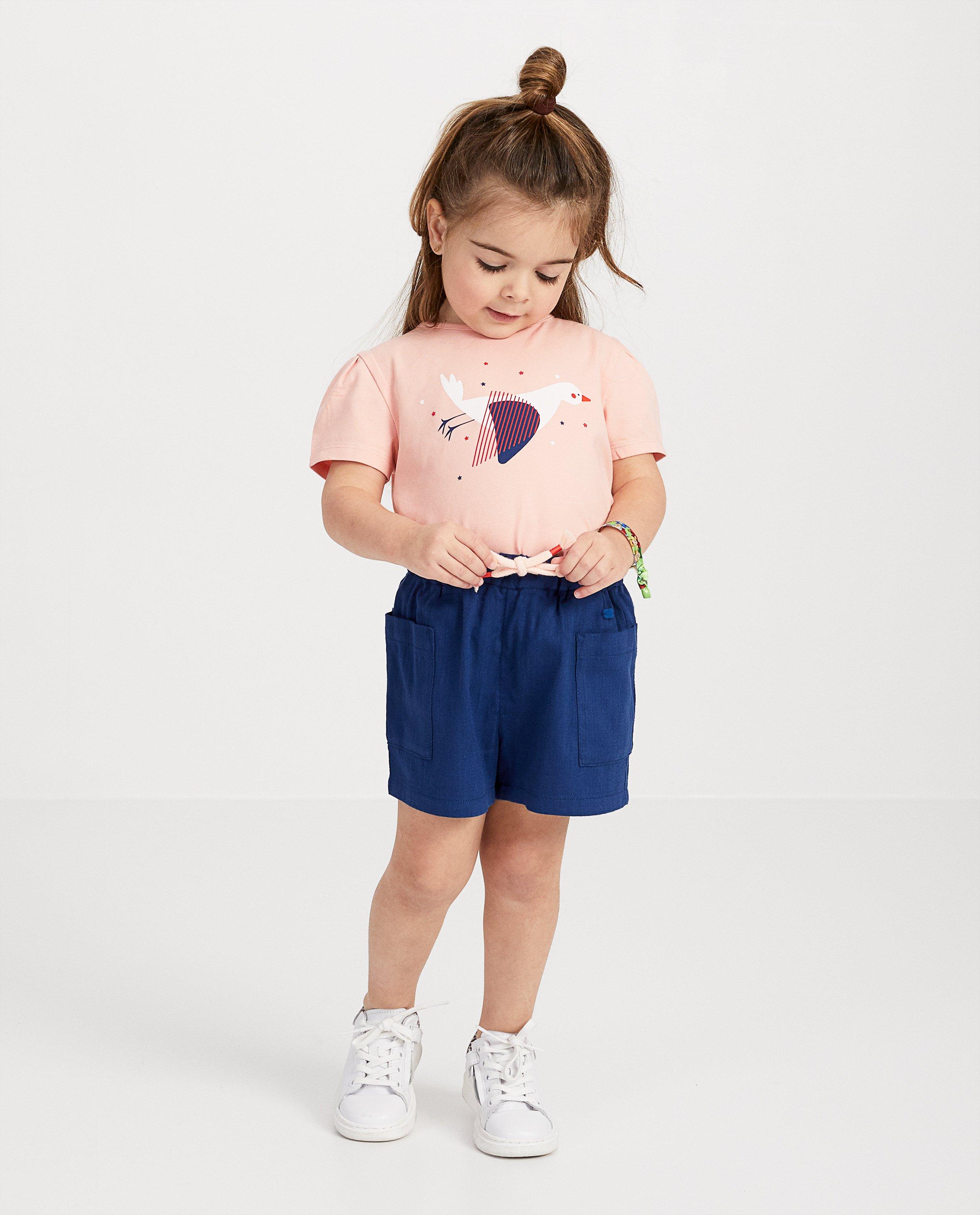 Blauwe short Plop - met elastische taille - Plop