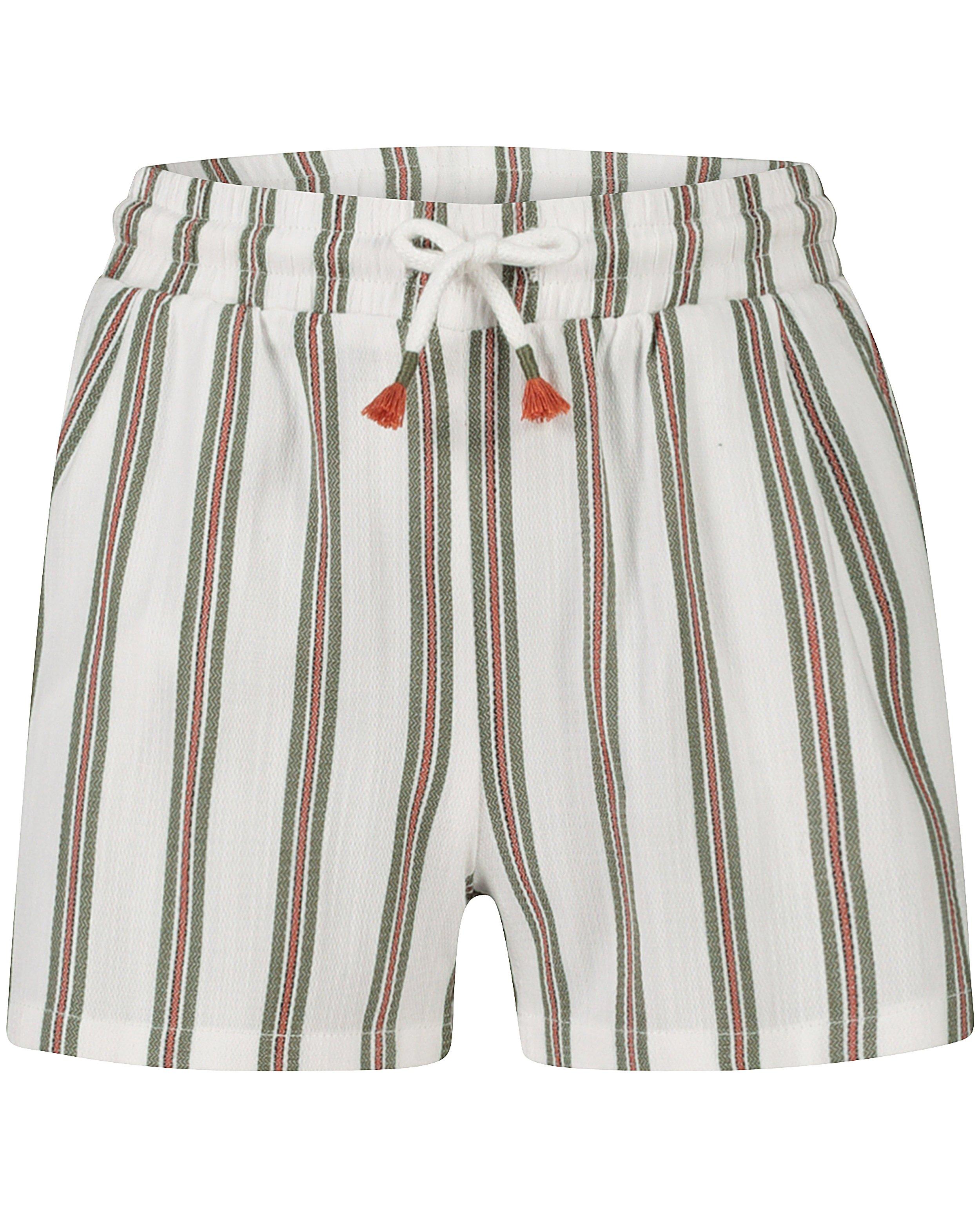 Shorts - Short blanc rayé