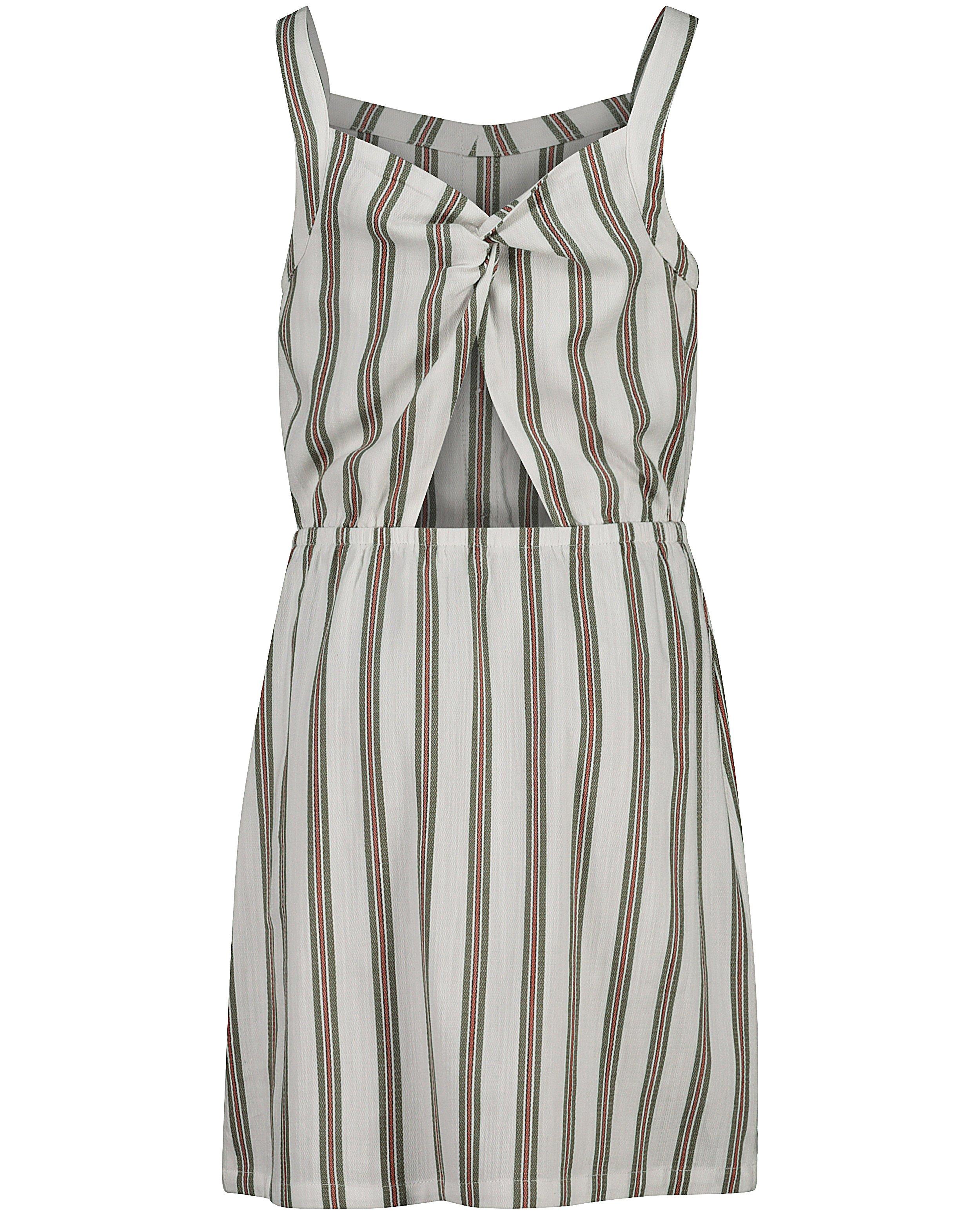 Robes - Robe blanche, rayures