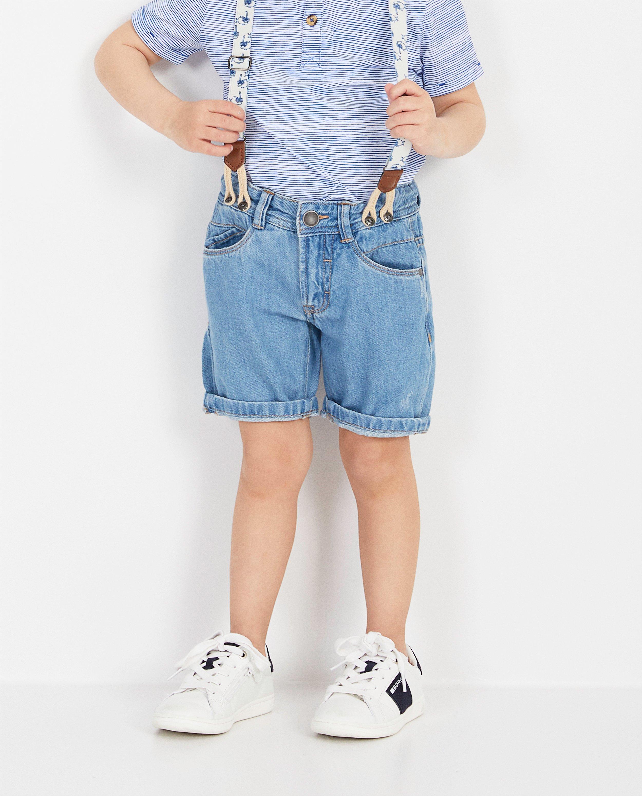 Shorts - Short bleu Vic le Viking