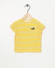 T-shirt jaune à rayures - imprimé intégral - Cuddles and Smiles