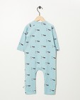 Nachtkleding - Blauwe pyjama met print Onnolulu