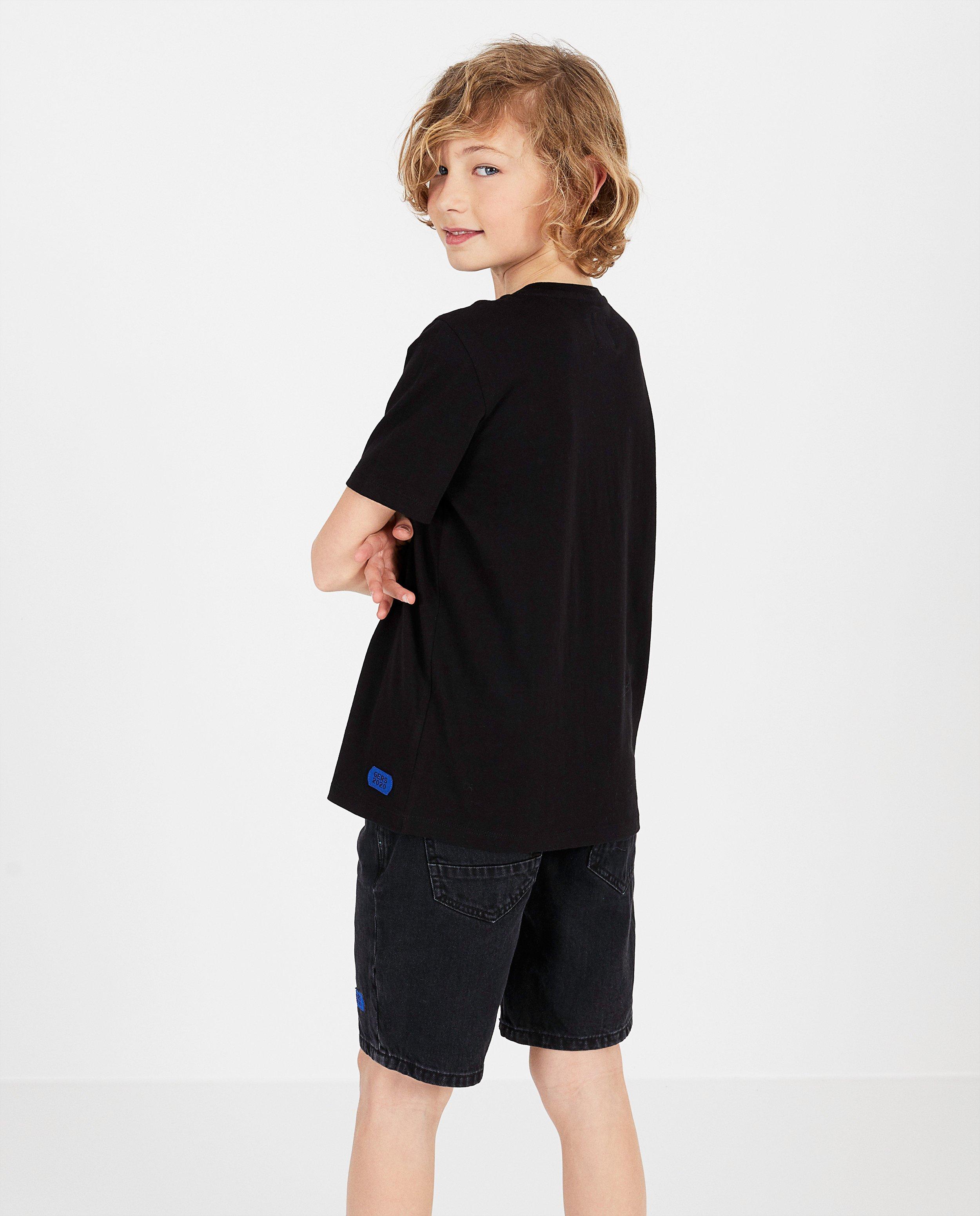 T-shirts - Zwart shirt met print Gers Pardoel