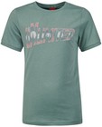 Groen T-shirt met print s.Oliver - opschrift - S. Oliver