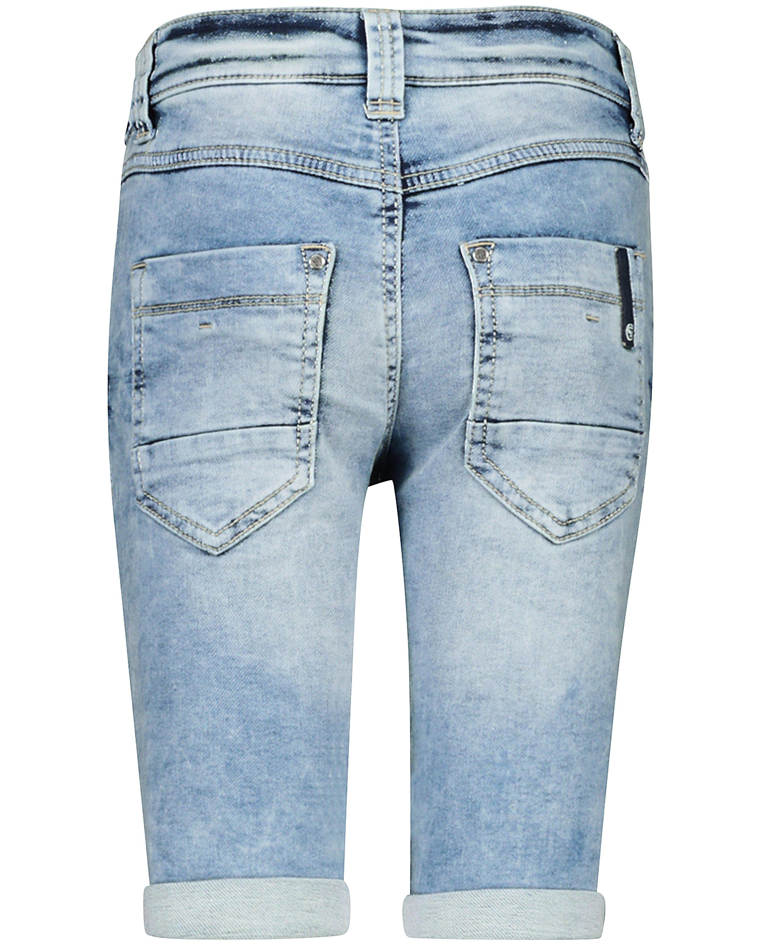 Shorten - Blauwe bermuda met wassing s.Oliver