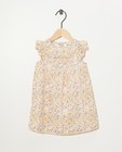 Witte jurk met bloemenprint - allover - Newborn 50-68