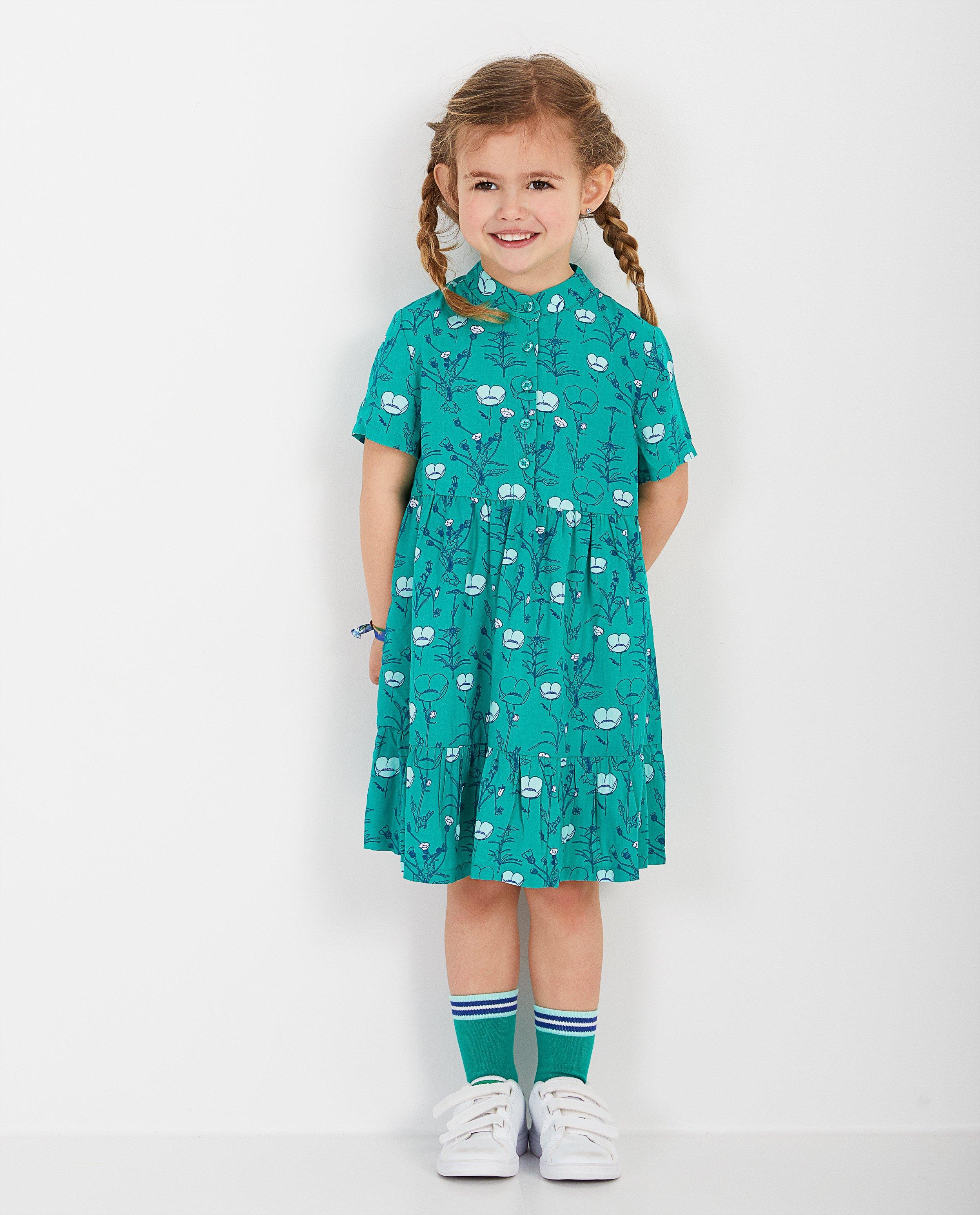 Groene jurk met print Heidi - allover - Heidi