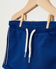 Shorten - Blauwe sweatshort van biokatoen