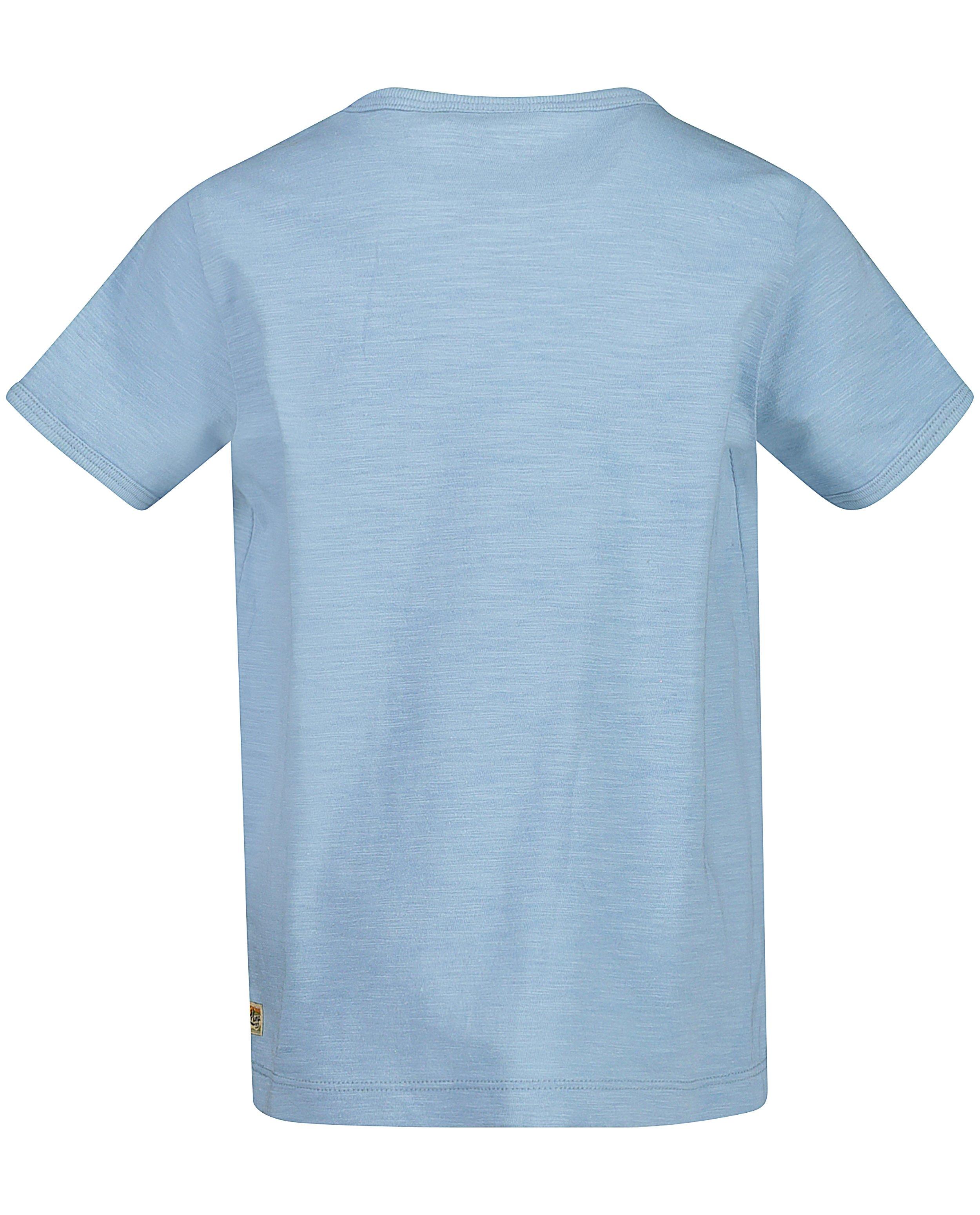 T-shirts - Blauw T-shirt met print Plop