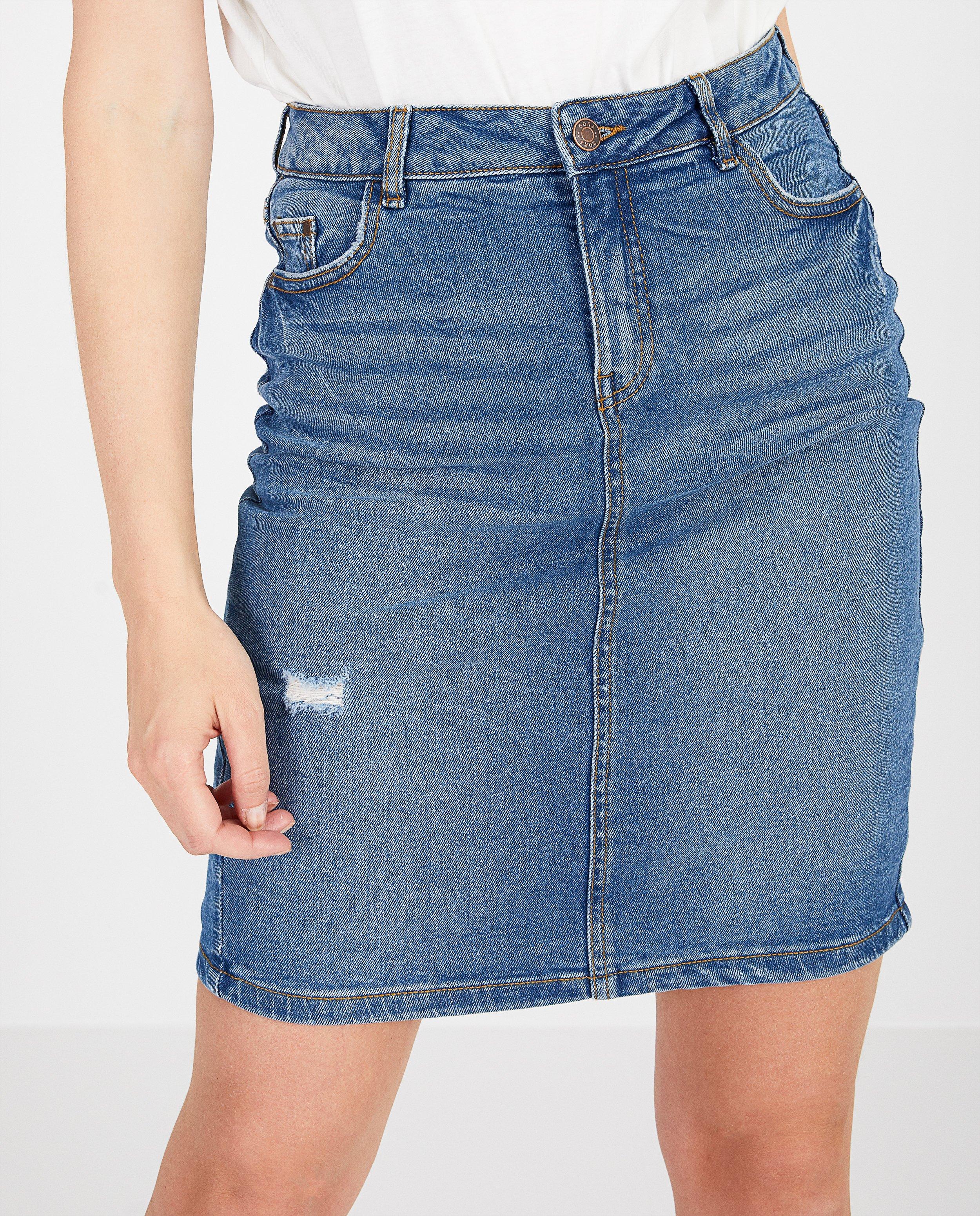 Blauwe jeansrok Sora dames - Product Detail - blauw - afbeelding nummer 4