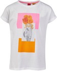 Wit T-shirt met print s.OIiver - stretch - S. Oliver