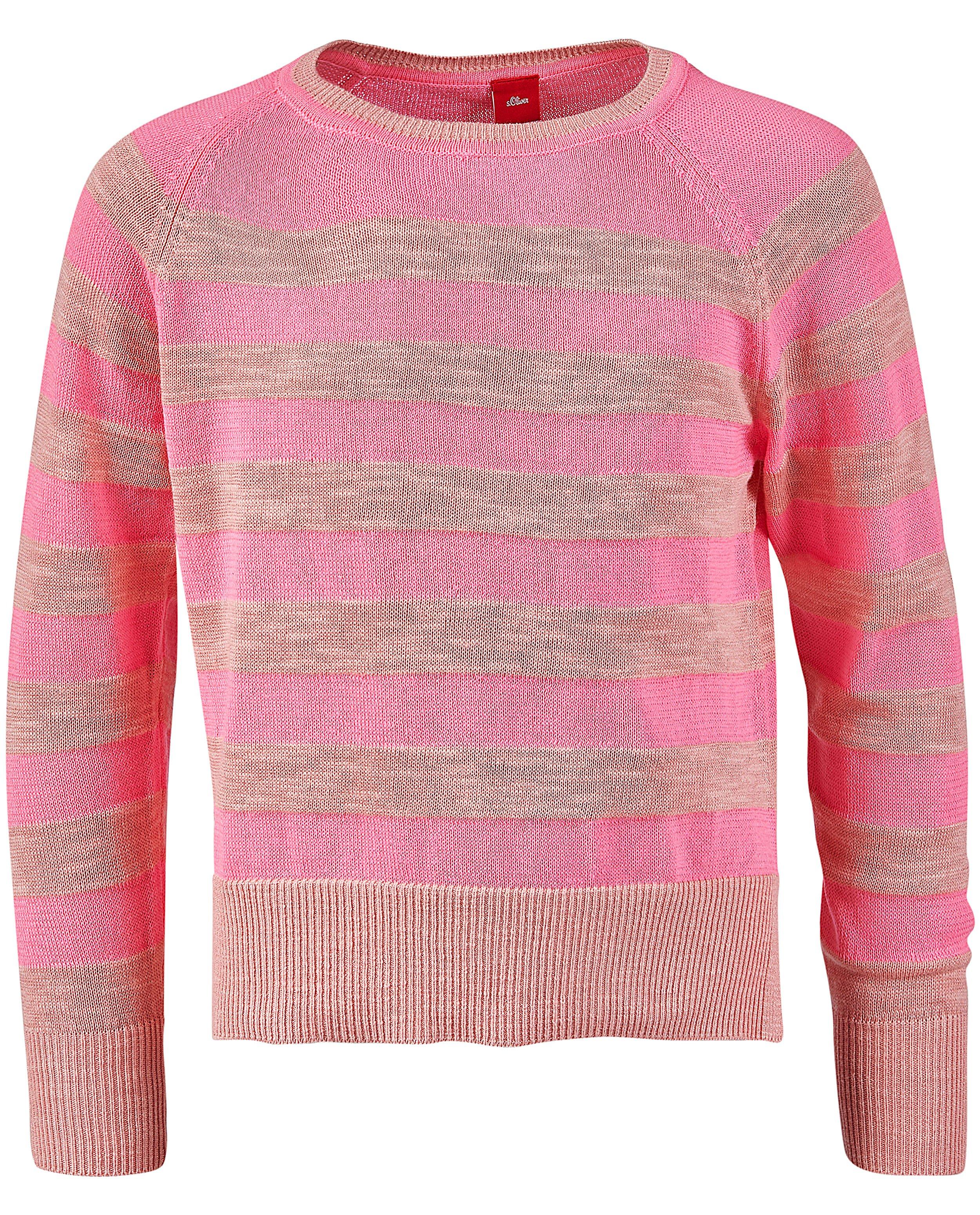 Gestreepte trui in roze s.Oliver - allover - S. Oliver