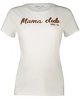 Wit T-shirt met glitter JoliRonde - zwangerschap - Joli Ronde