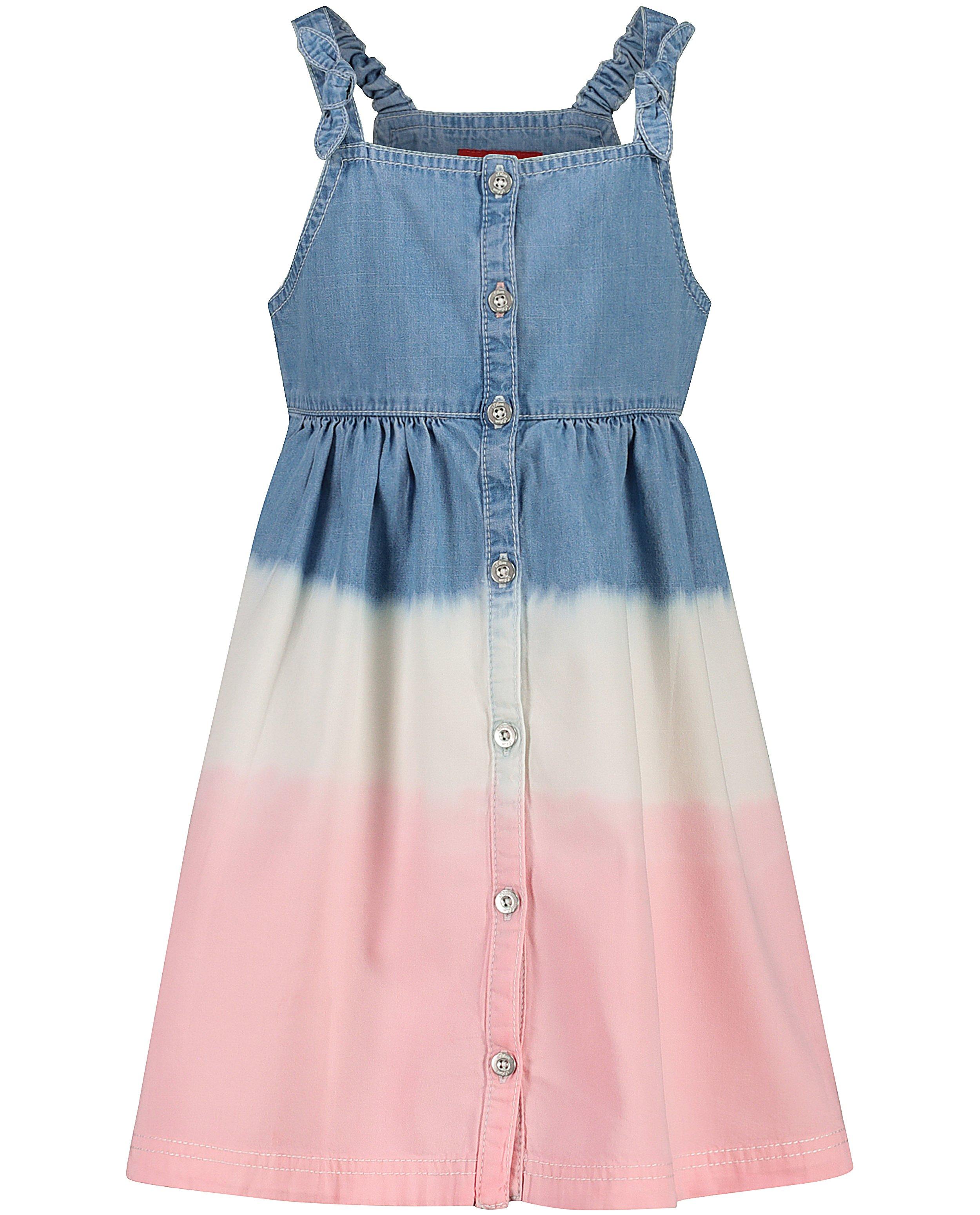Jurk met tie dye s.Oliver - blauw, wit en roze - S. Oliver