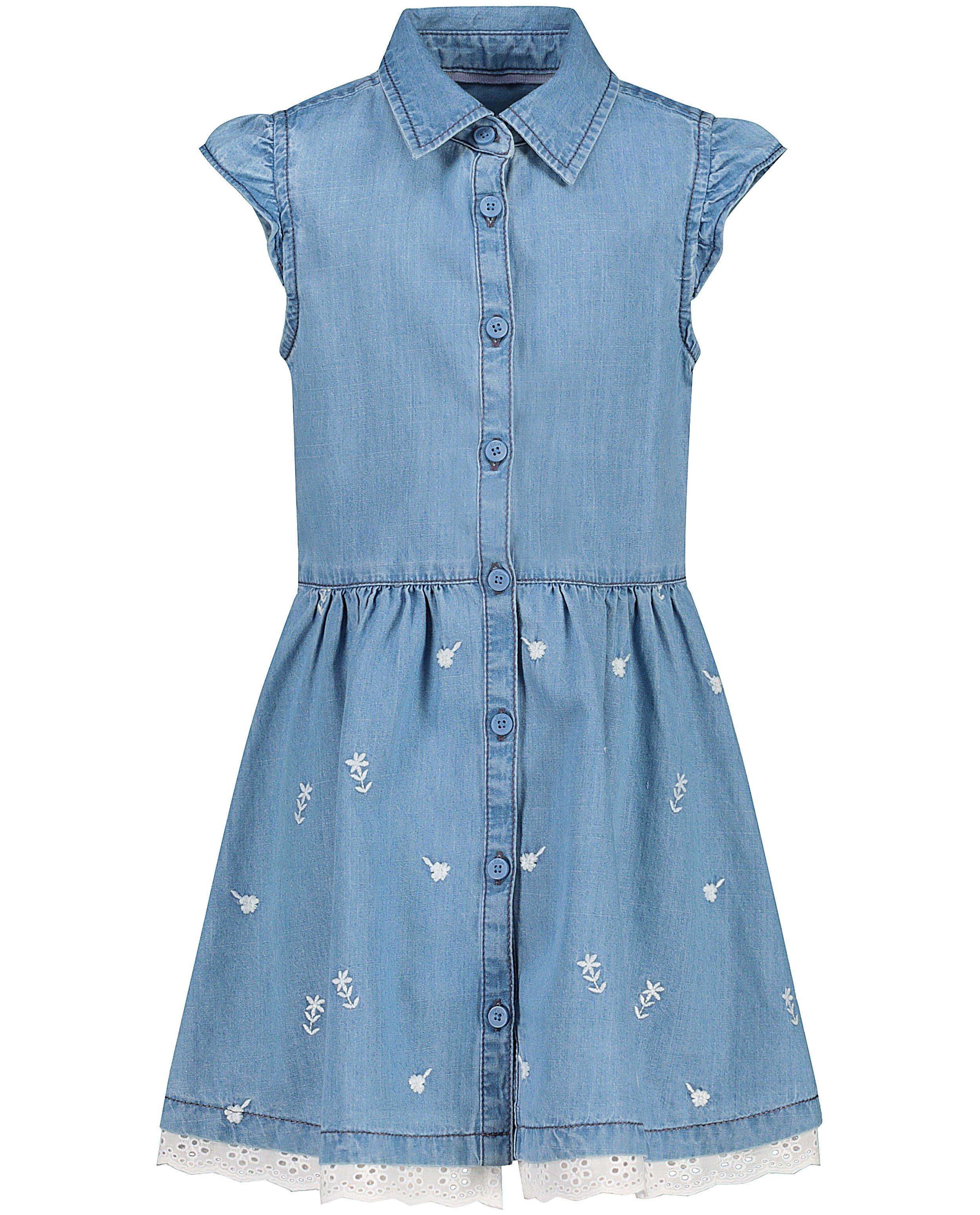 Blauwe jurk met borduursel s.Oliver - en kant - S. Oliver
