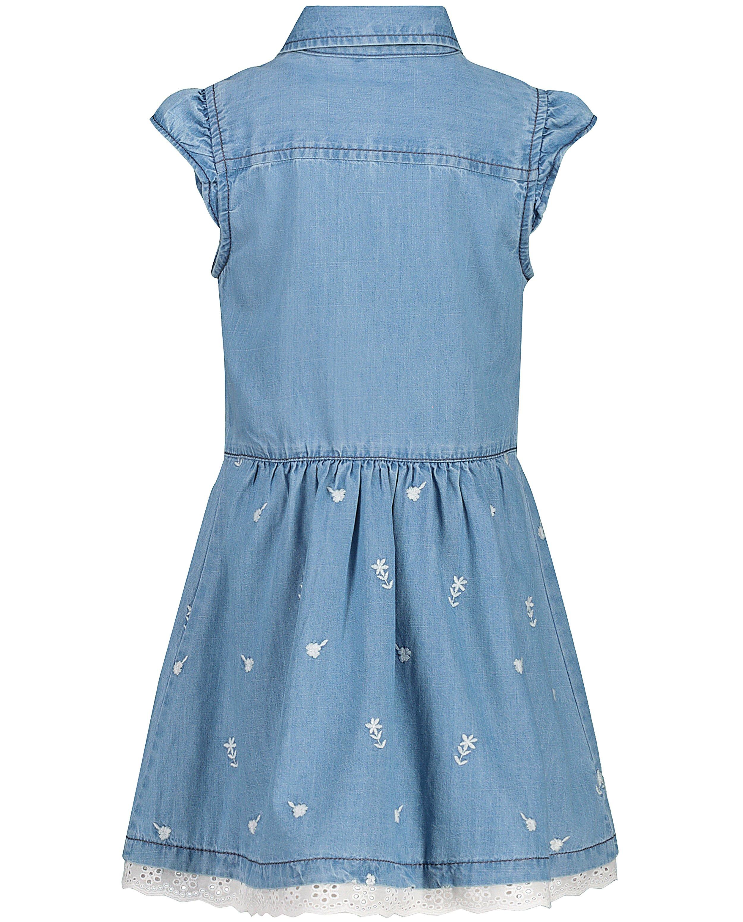 Kleedjes - Blauwe jurk met borduursel s.Oliver