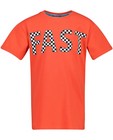 Oranje T-shirt B'Chill - met opschrift - B'Chill