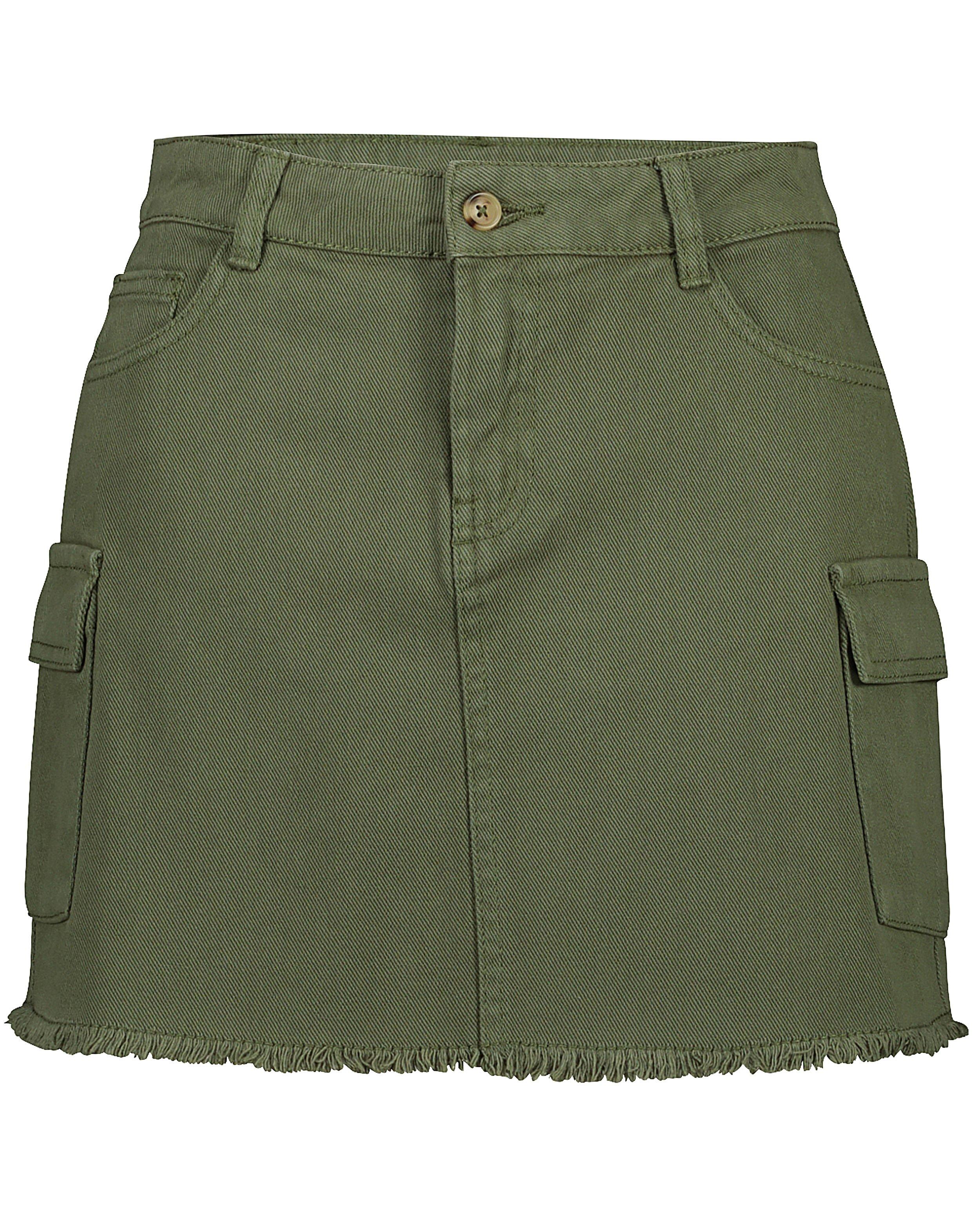 Rokken - Groene rok met rafels