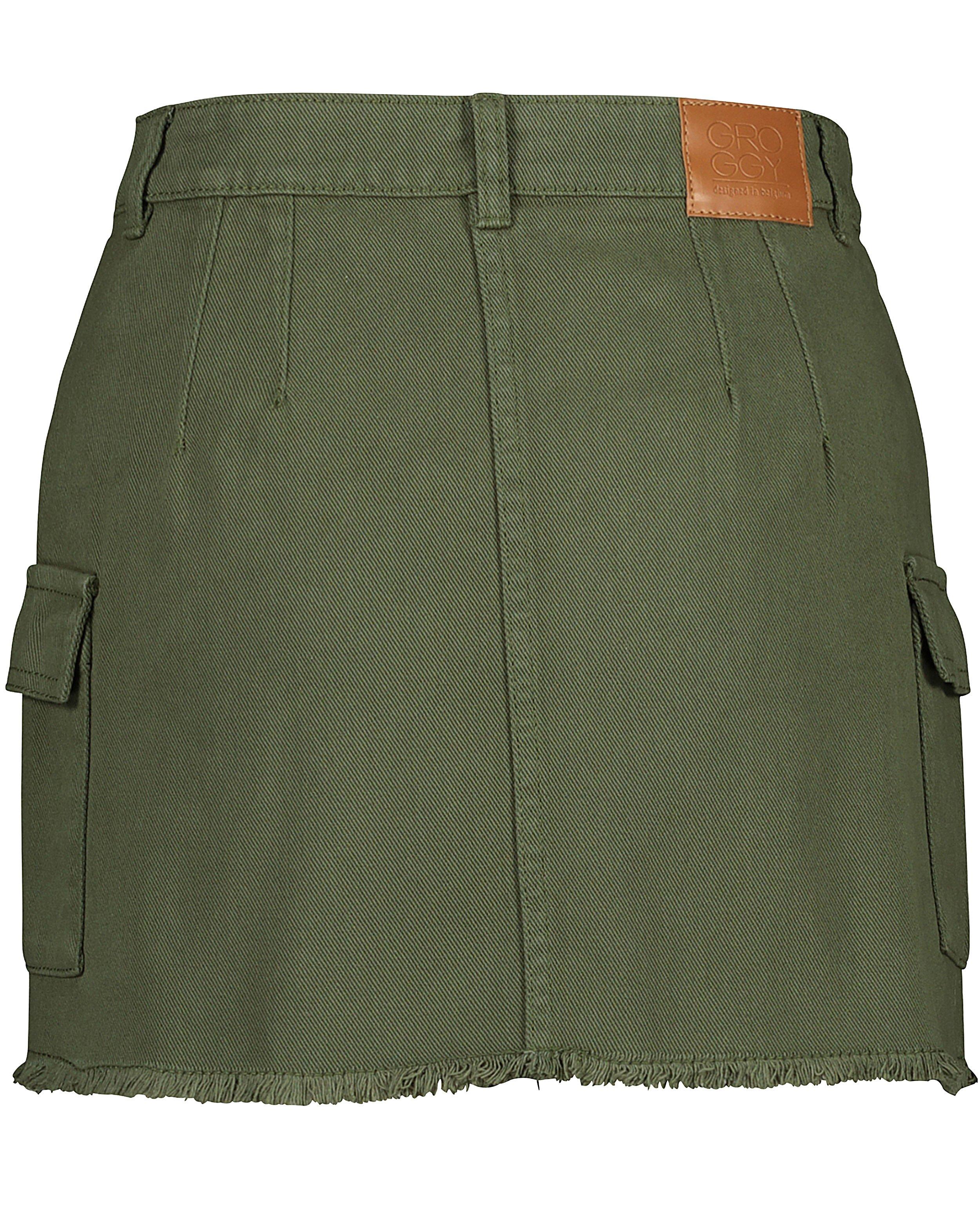 Rokken - Groene rok met rafels