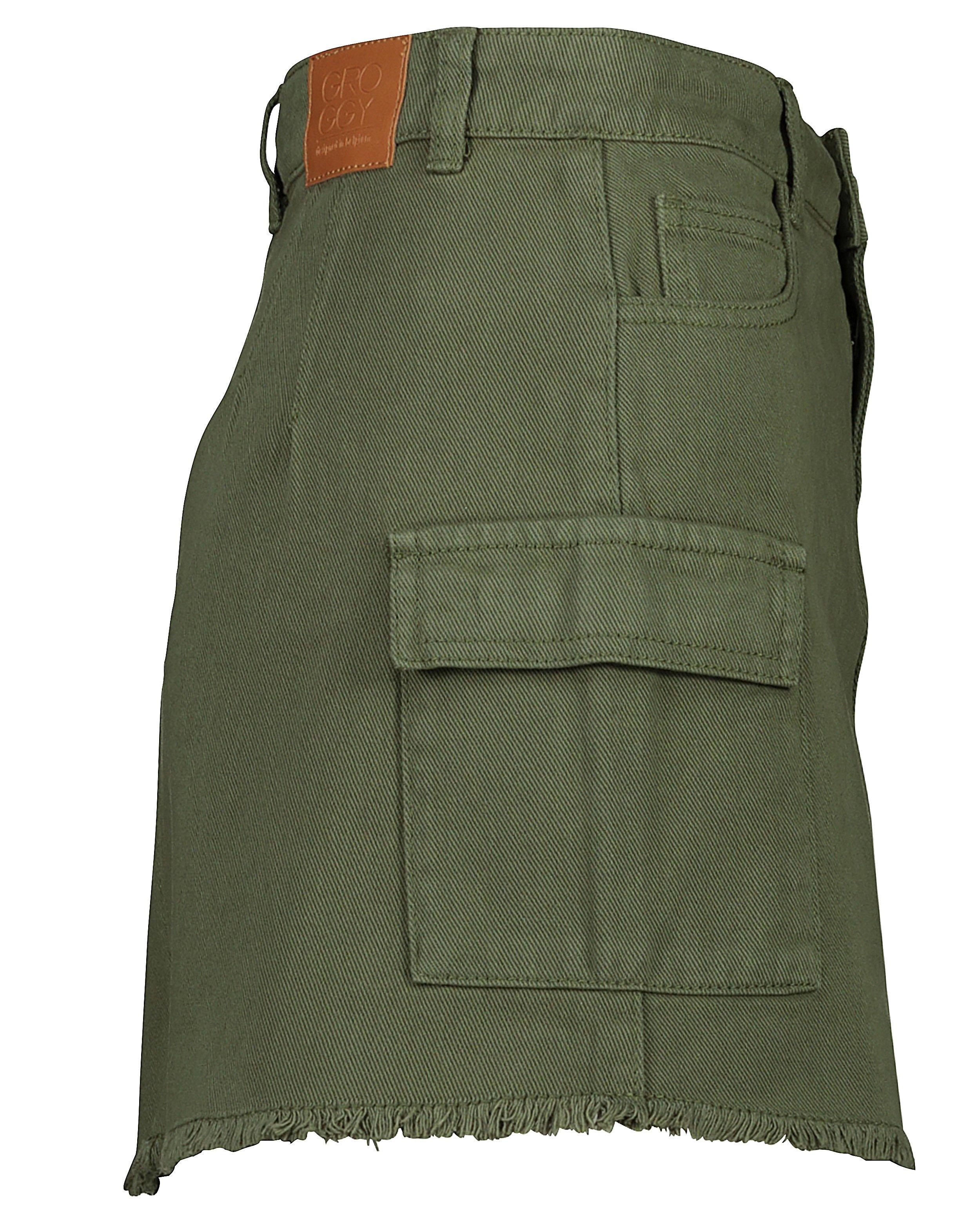 Rokken - Groene rok met rafels
