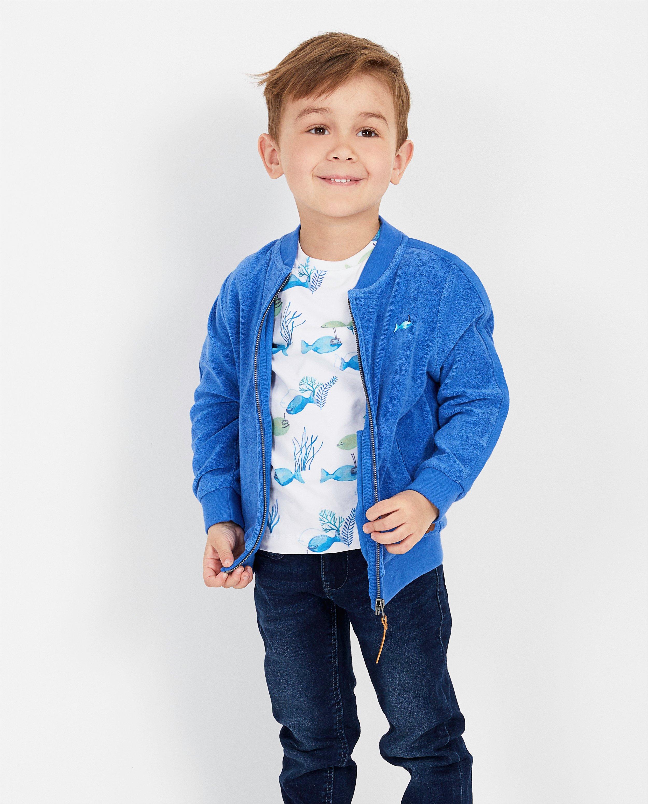 Cardigans - Sponzen vest in blauw Wickie