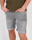 Shorts - Bermuda gris clair en denim