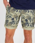 Shorts - Bermuda beige à imprimé