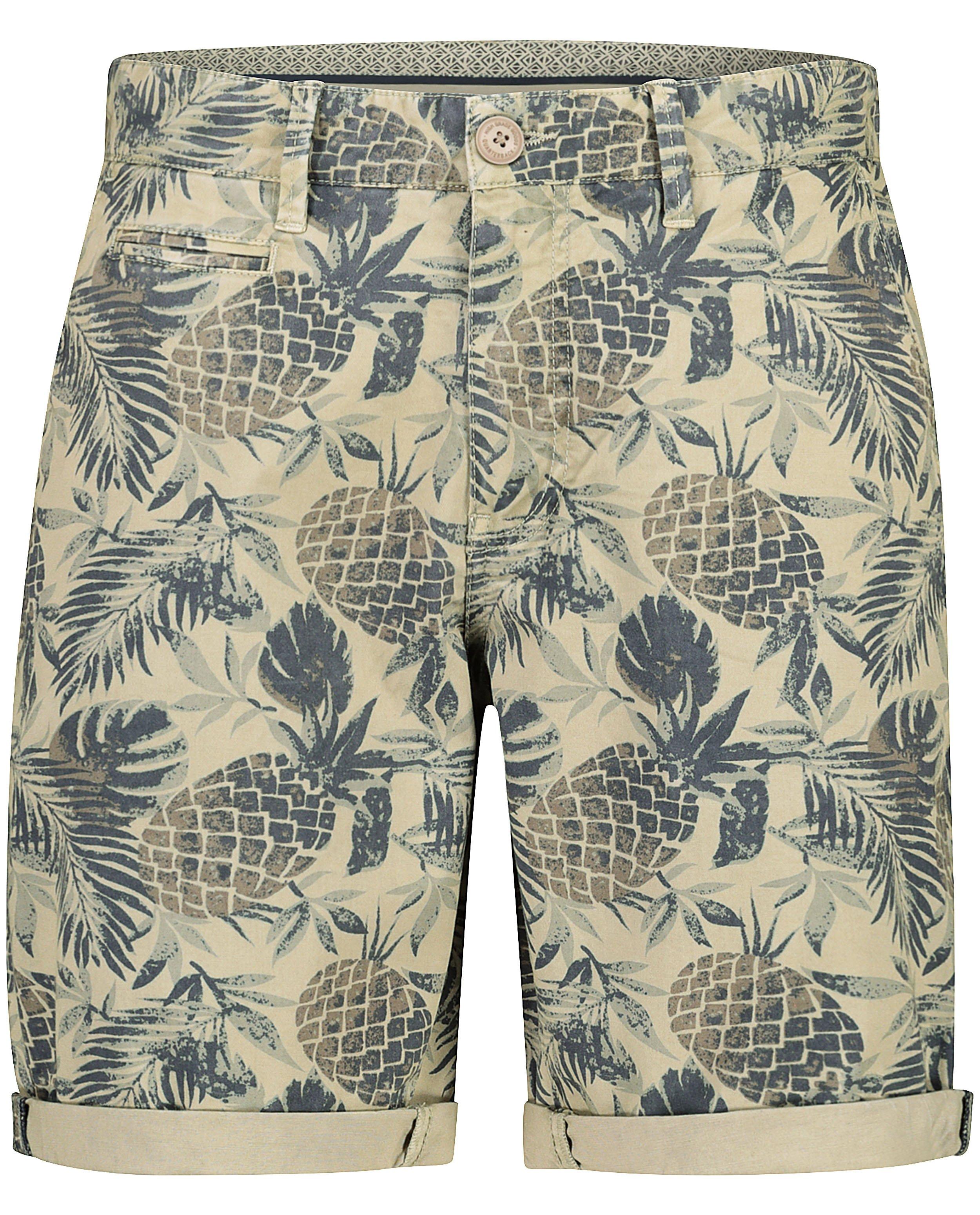 Shorts - Bermuda beige à imprimé