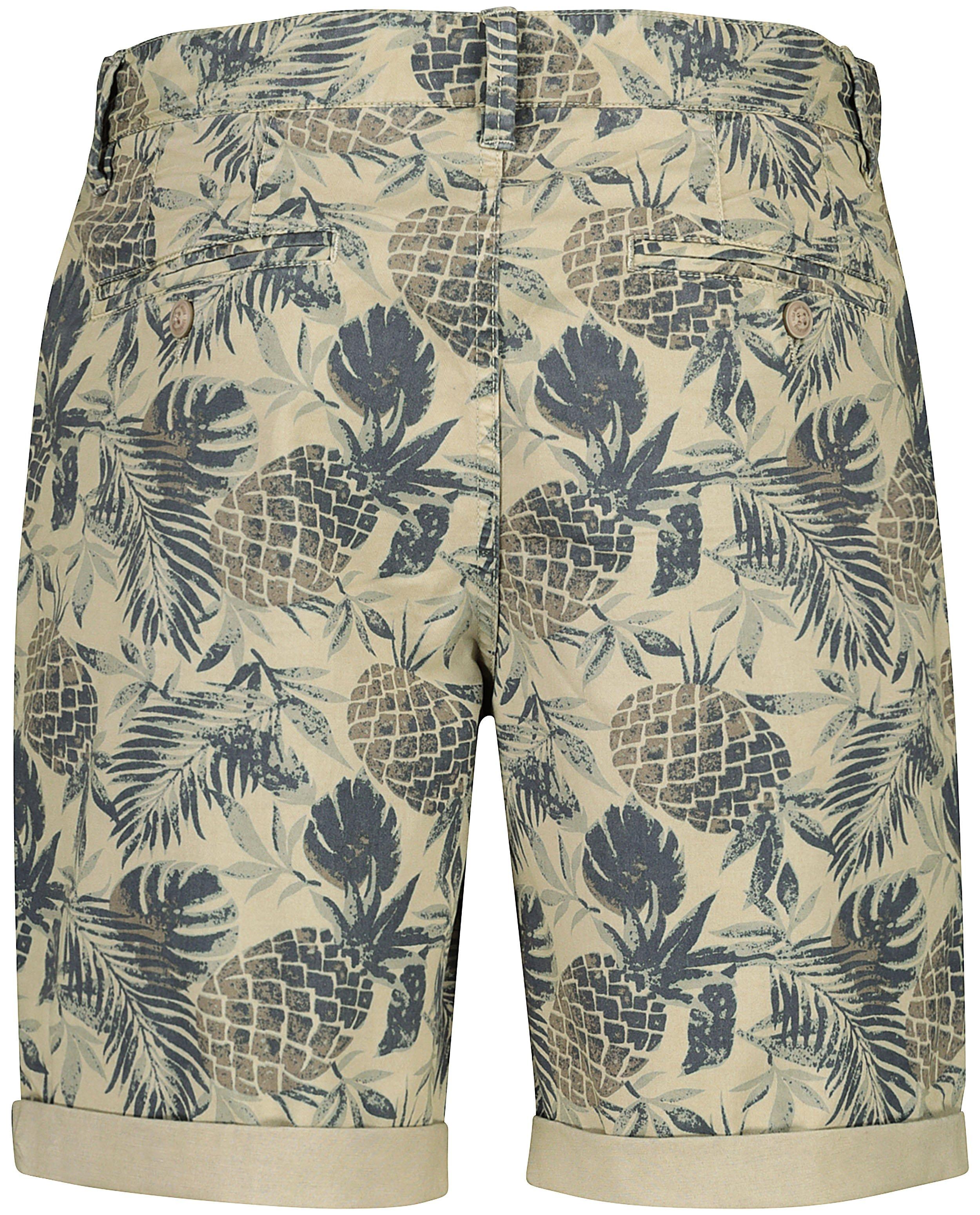 Shorts - Bermuda beige à imprimé