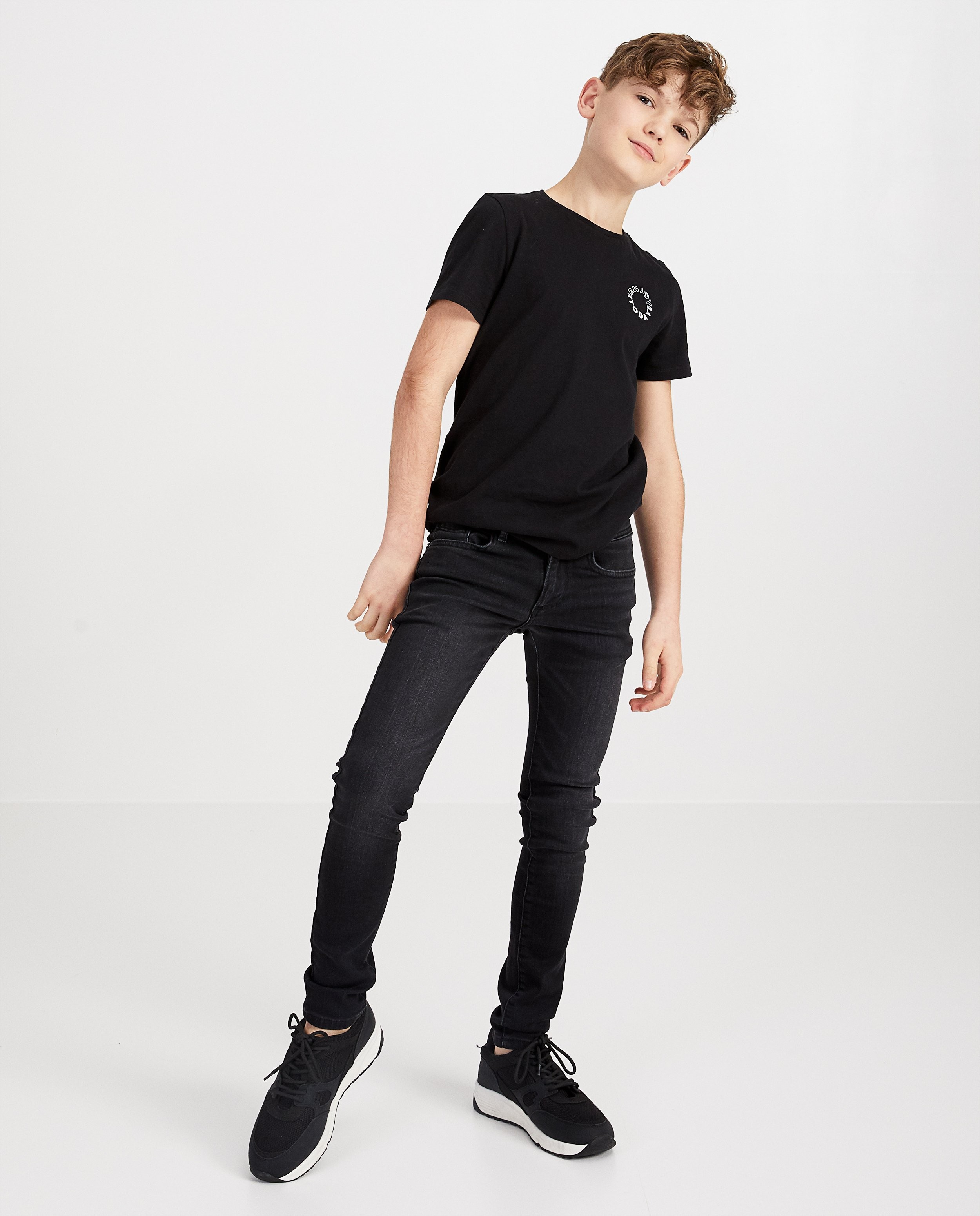 Skinny gris JOEY, 7-14 ans - stretch - JBC