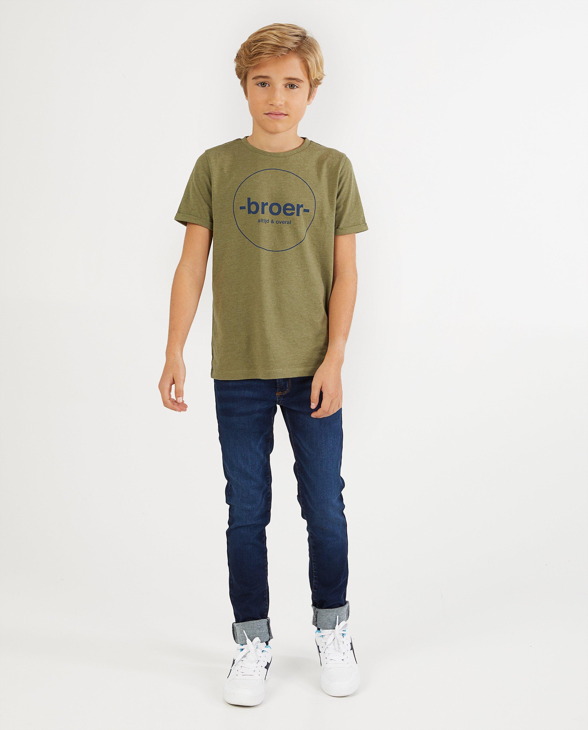 Lichtblauwe skinny JOEY 7-14 jaar - met stretch - JBC