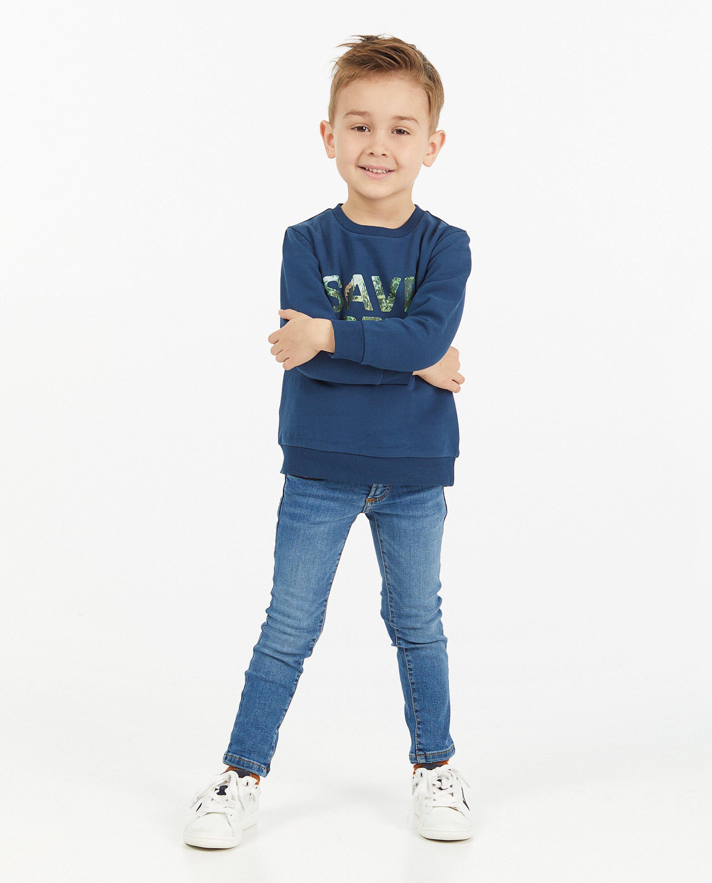 Lichtblauwe skinny JOEY, 2-7 jaar - stretch - JBC