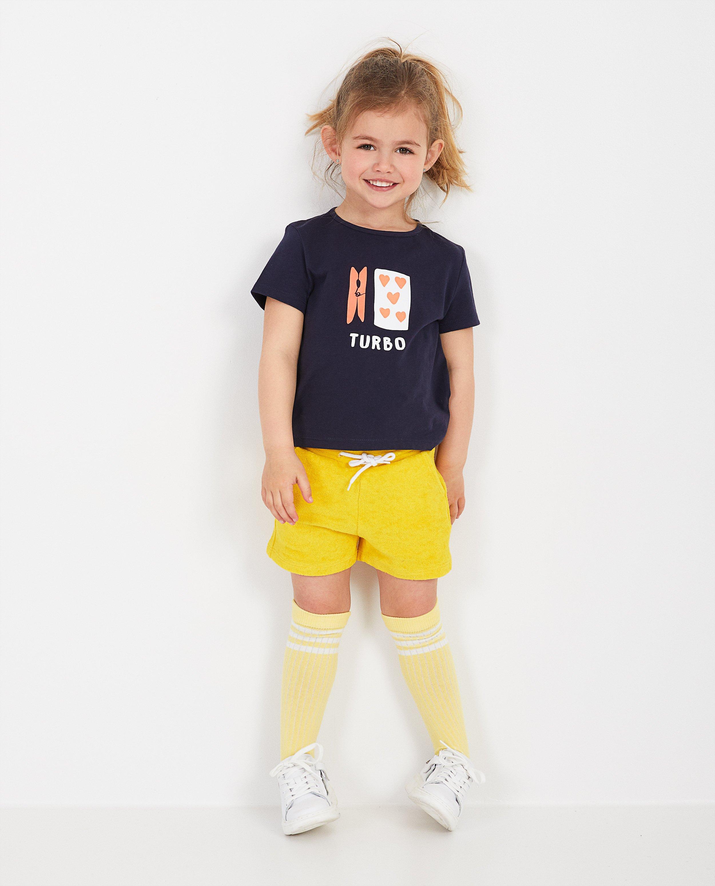 Short jaune en éponge BESTies - BESTies - Besties