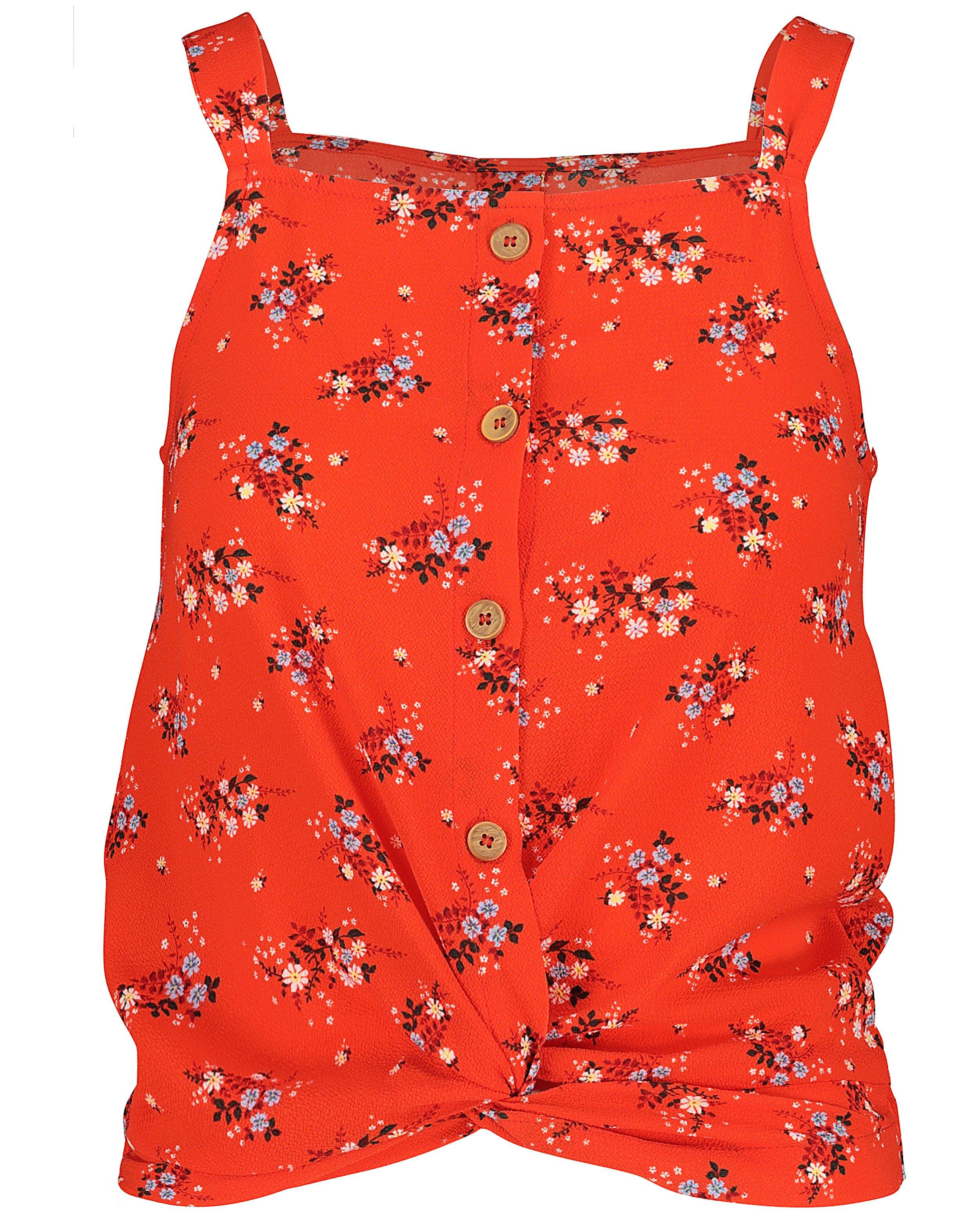 Rode top met print - allover - Groggy