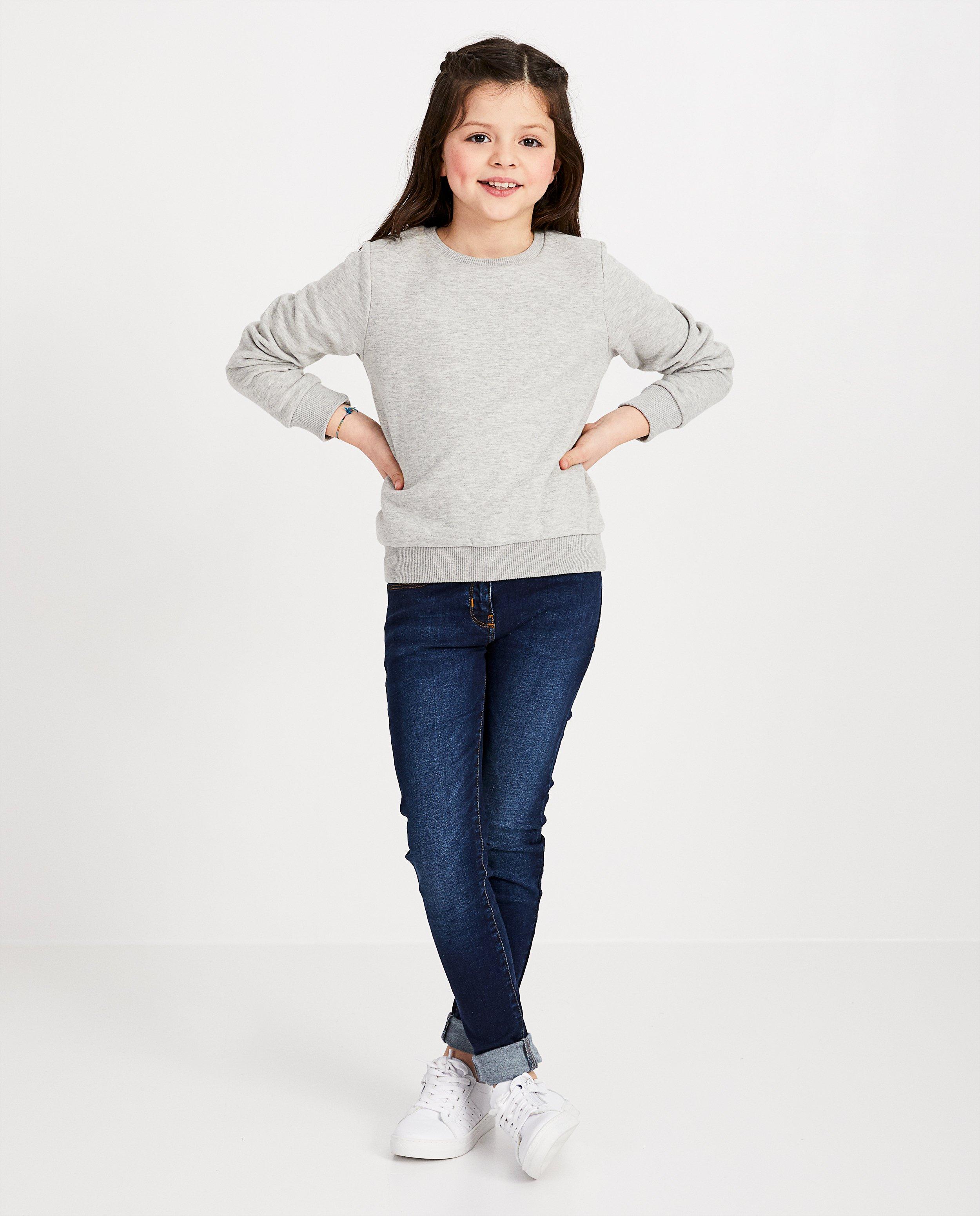 Blauwe skinny MARIE, 7-14 jaar - met wassing - Fish & Chips