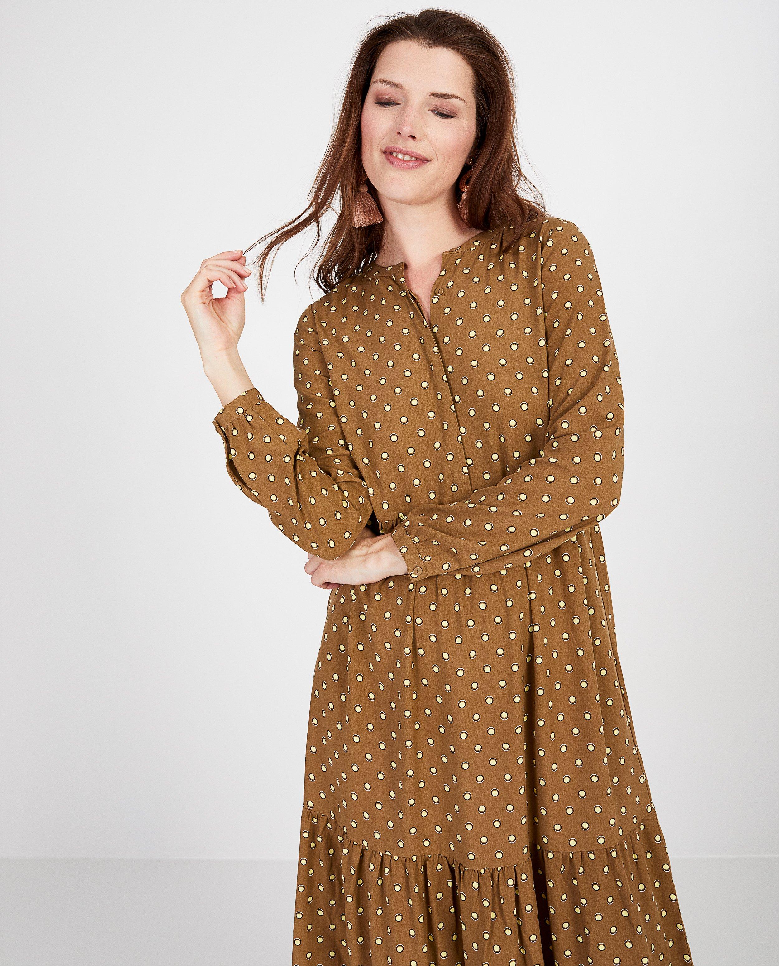Robes - Robe brune à pois Youh!