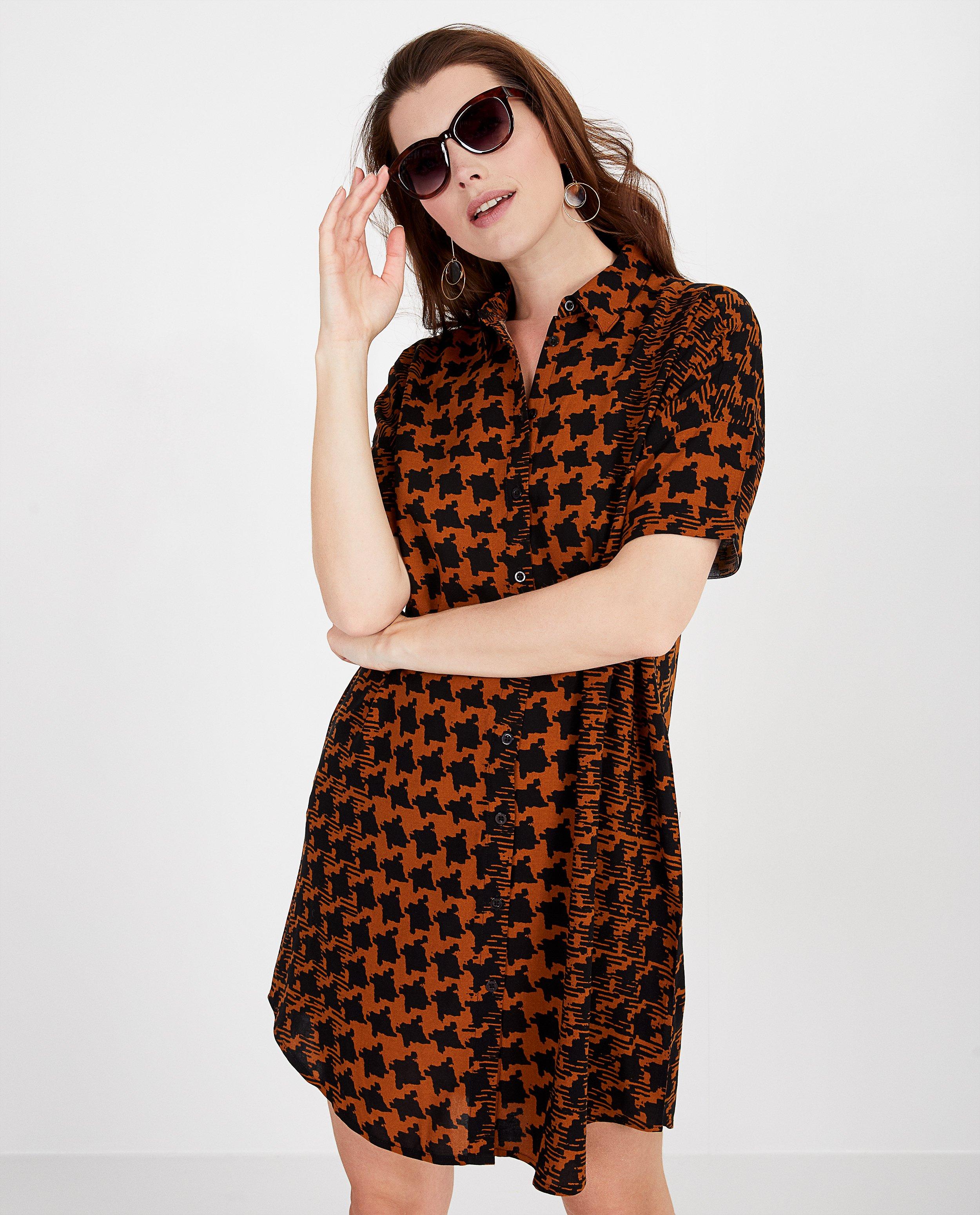 Zwarte jurk met print - Product Detail - meerkleurig - afbeelding nummer 2