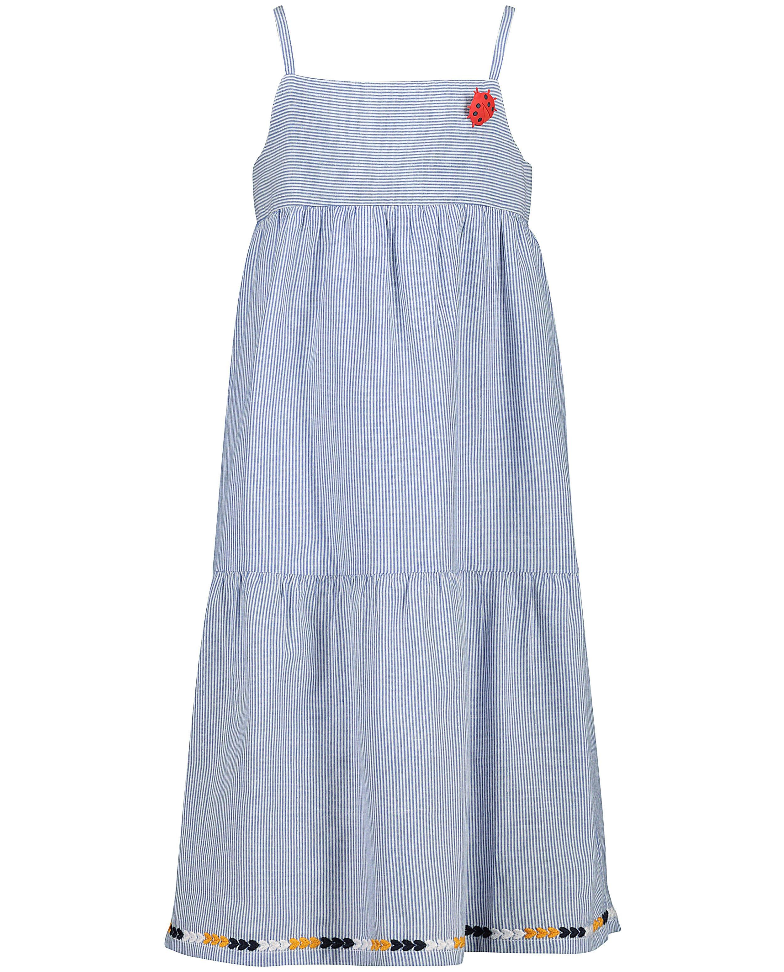 Kleedjes - blauw-wit gestreepte jurk Plop
