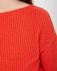 Truien - Rode trui met ribreliëf