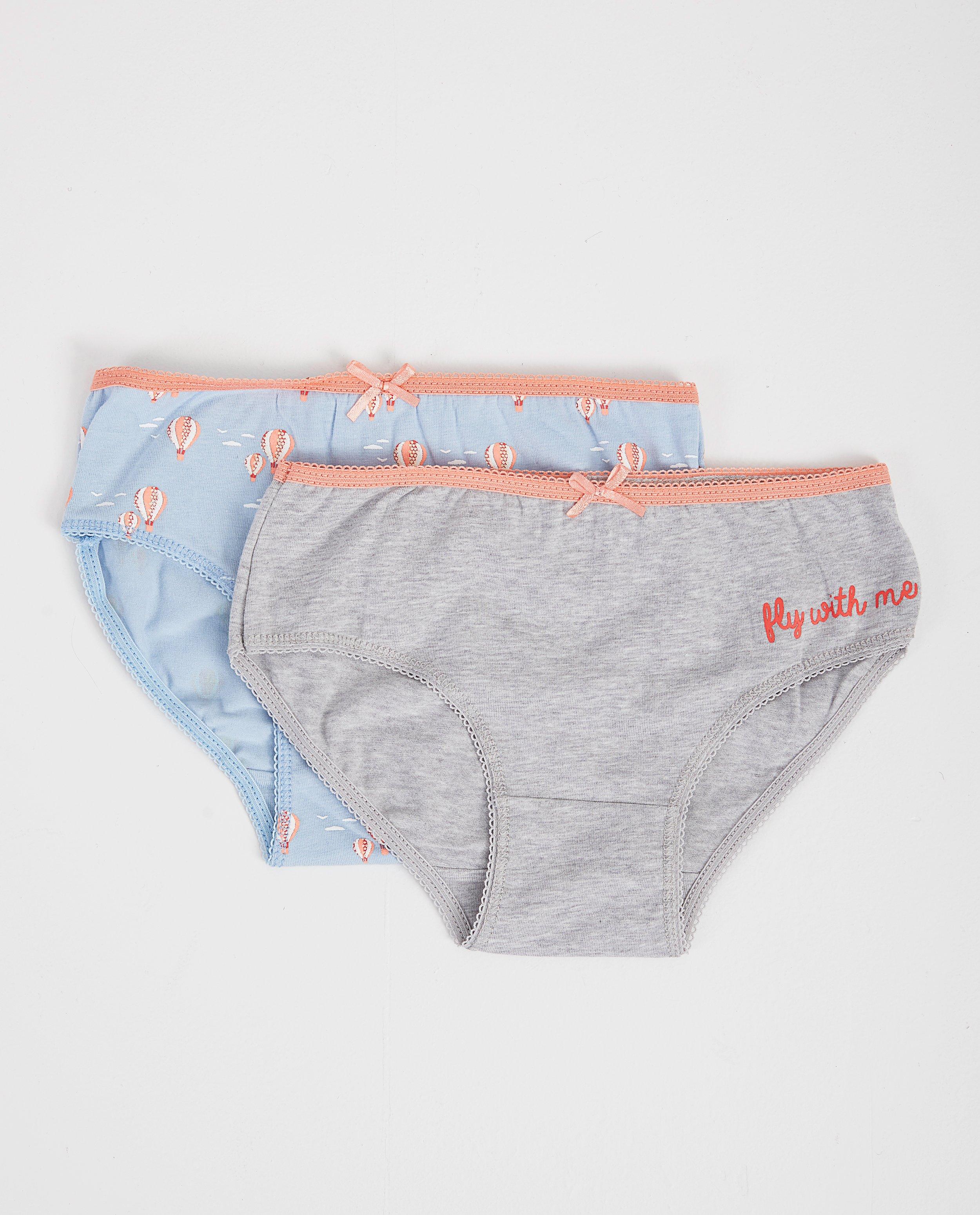 Lot de 2 slips - bleu et gris - JBC